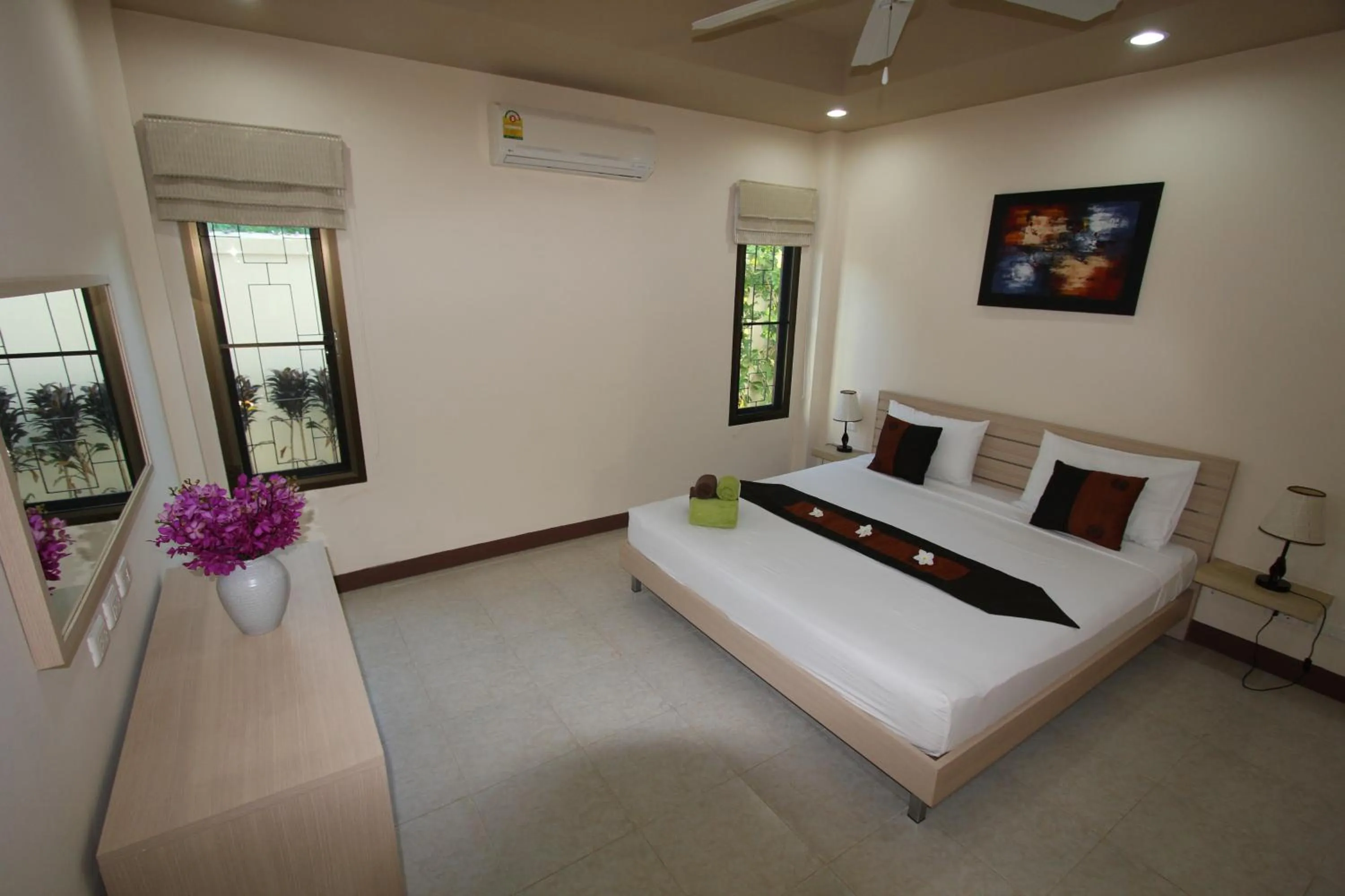 Bed in Babylon Pool Villas