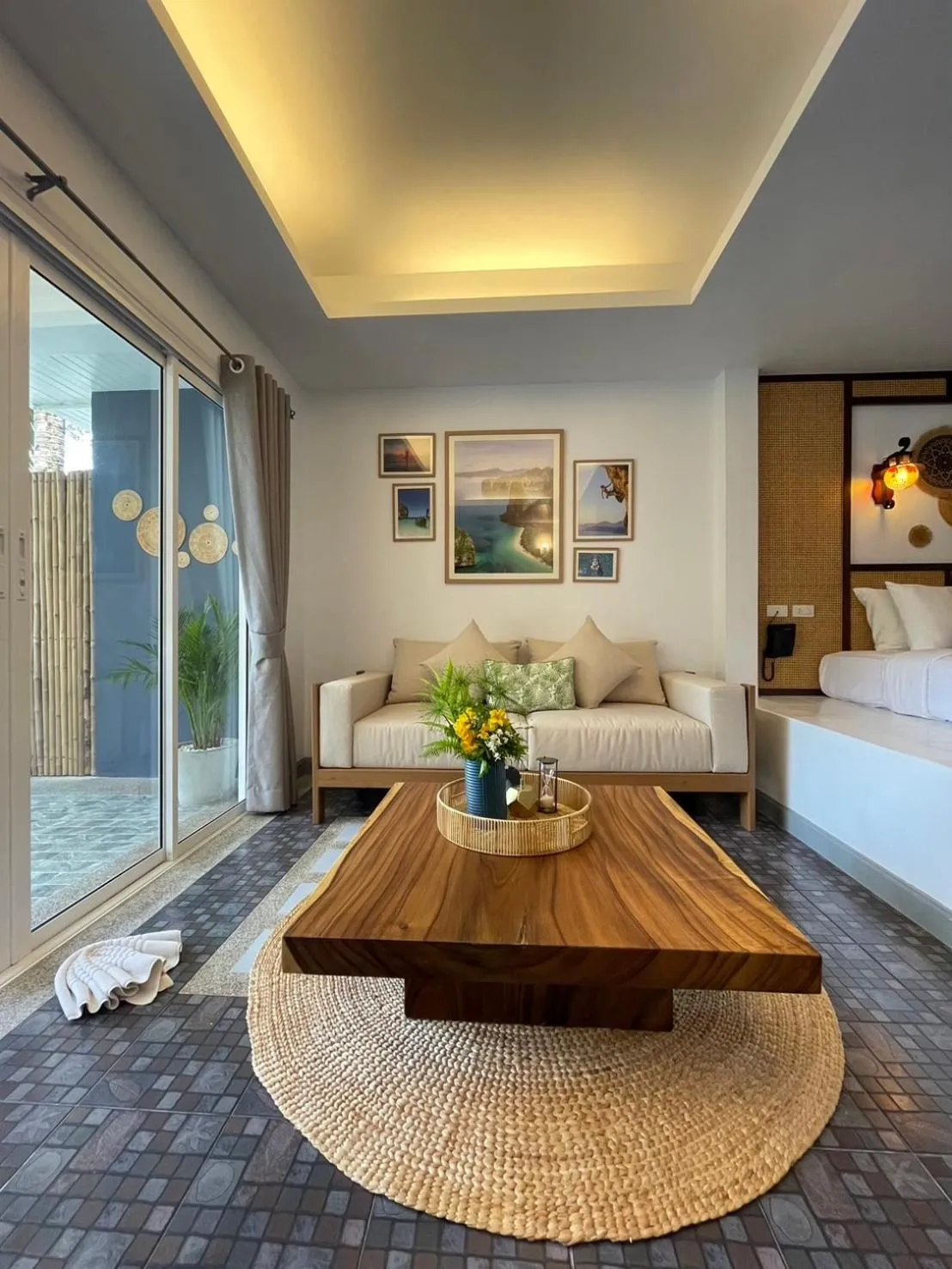 Living room in Arawan Beach Resort Krabi