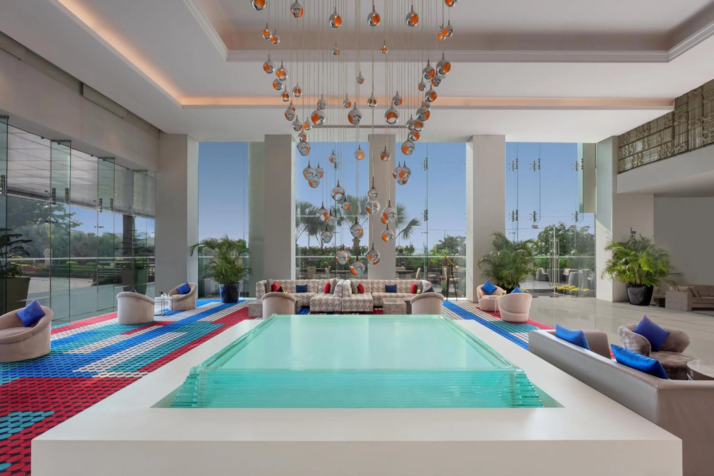 Lobby or reception in Le Meridien Gurgaon, Delhi NCR