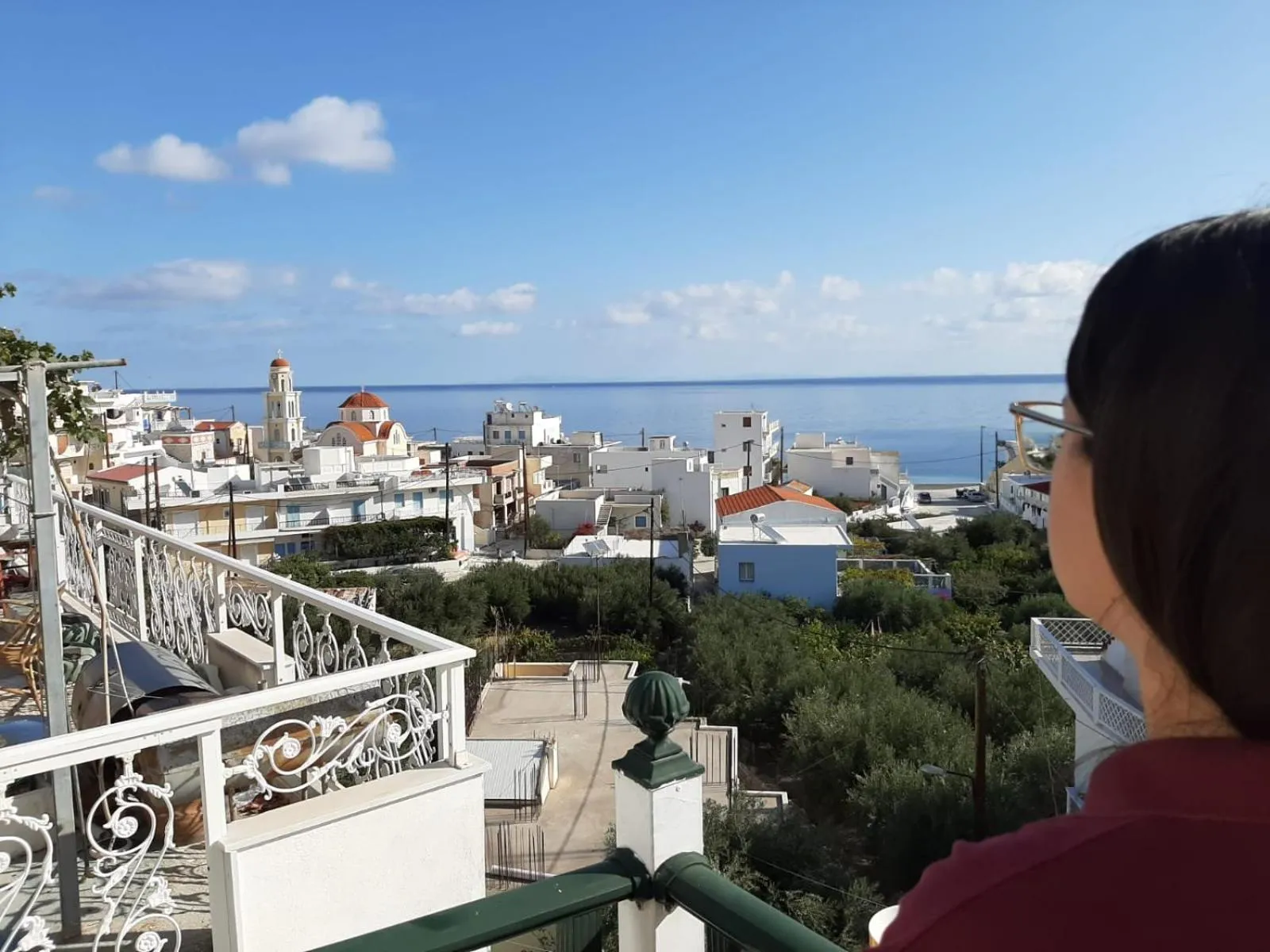 Balcony/Terrace in Nikos Hotel