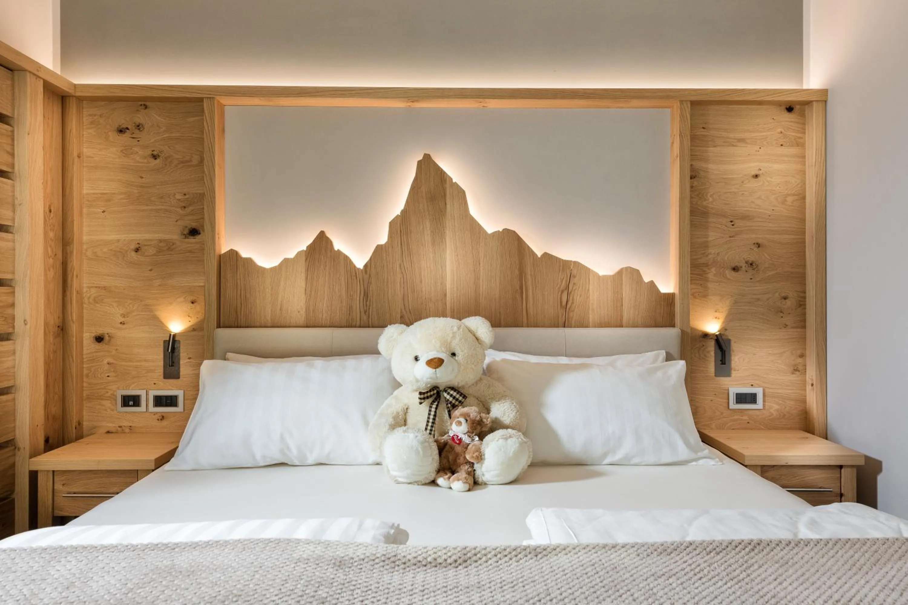 Bed in Family Hotel Serena