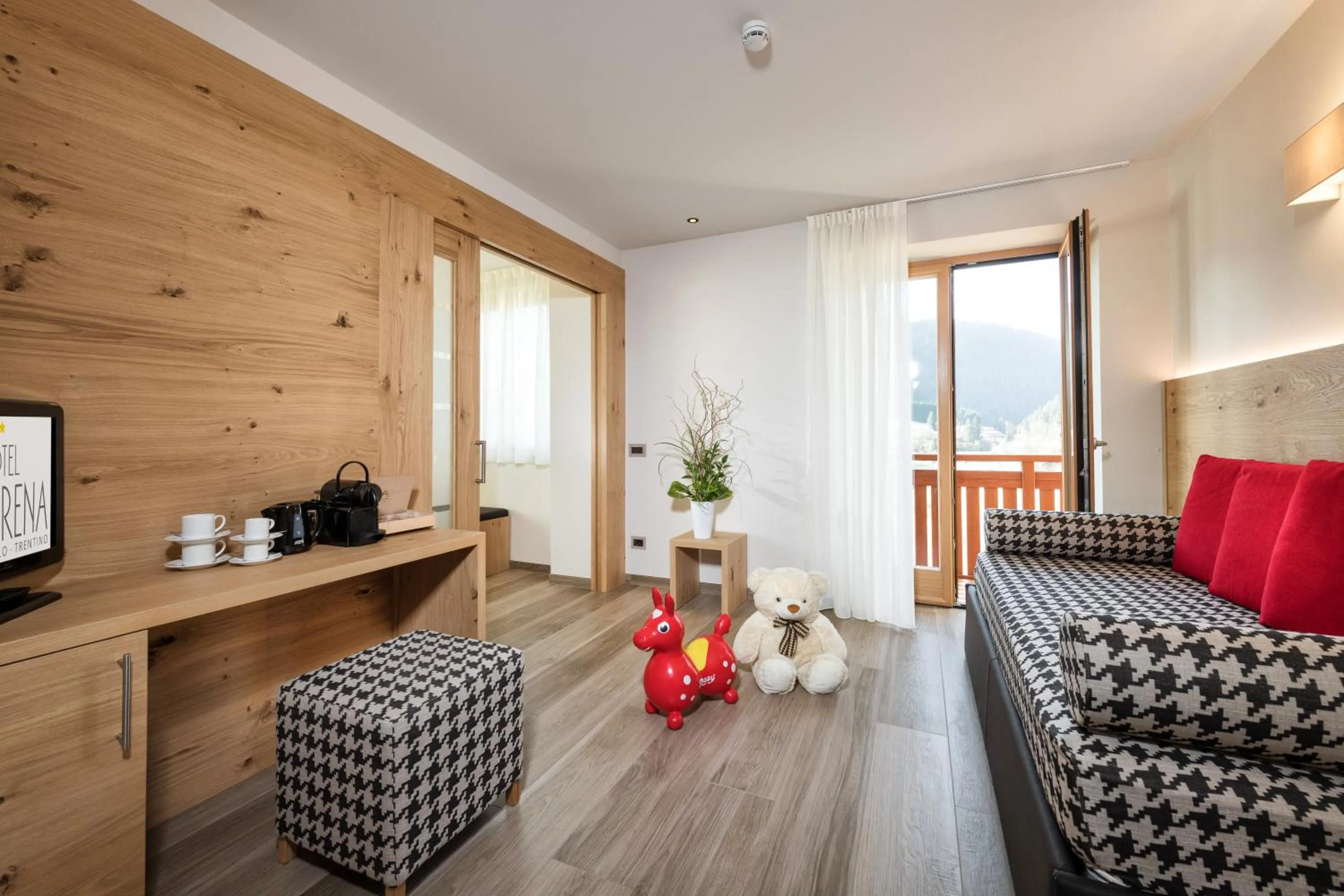 Bed in Family Hotel Serena