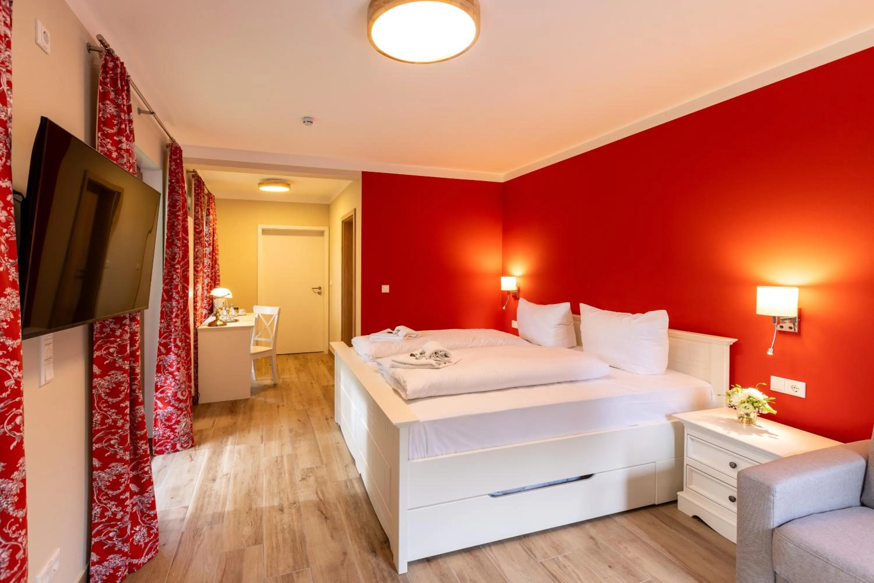 Bed in Café Wildau Hotel & Restaurant am Werbellinsee