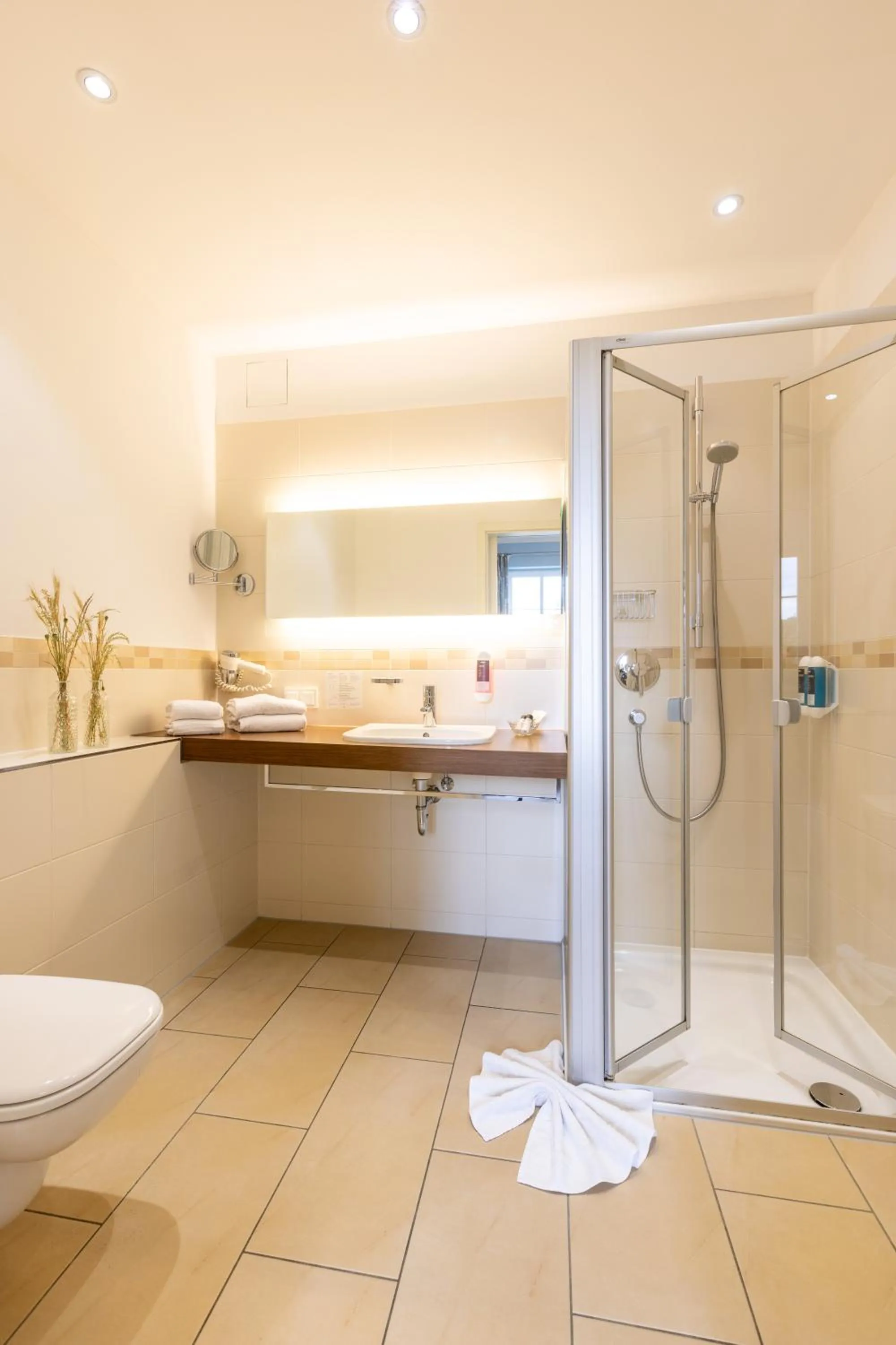 Shower in Café Wildau Hotel & Restaurant am Werbellinsee