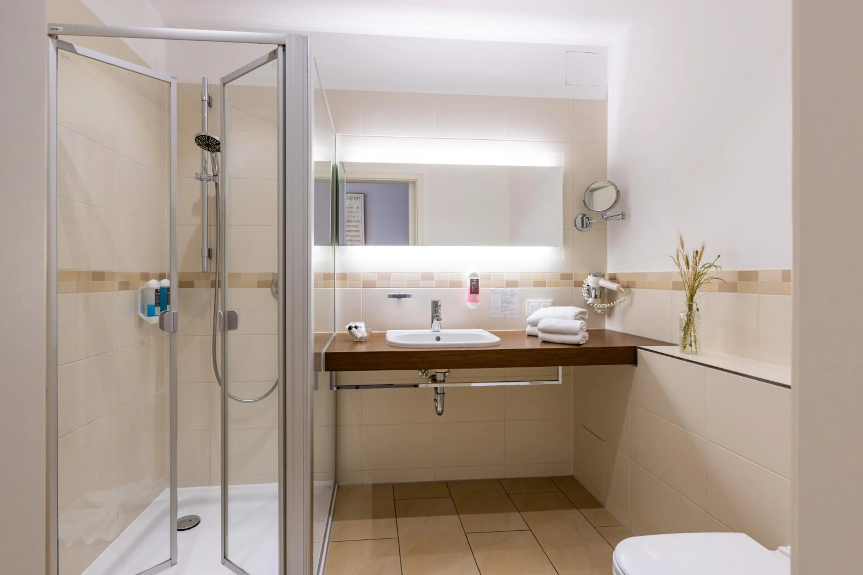 Shower in Café Wildau Hotel & Restaurant am Werbellinsee