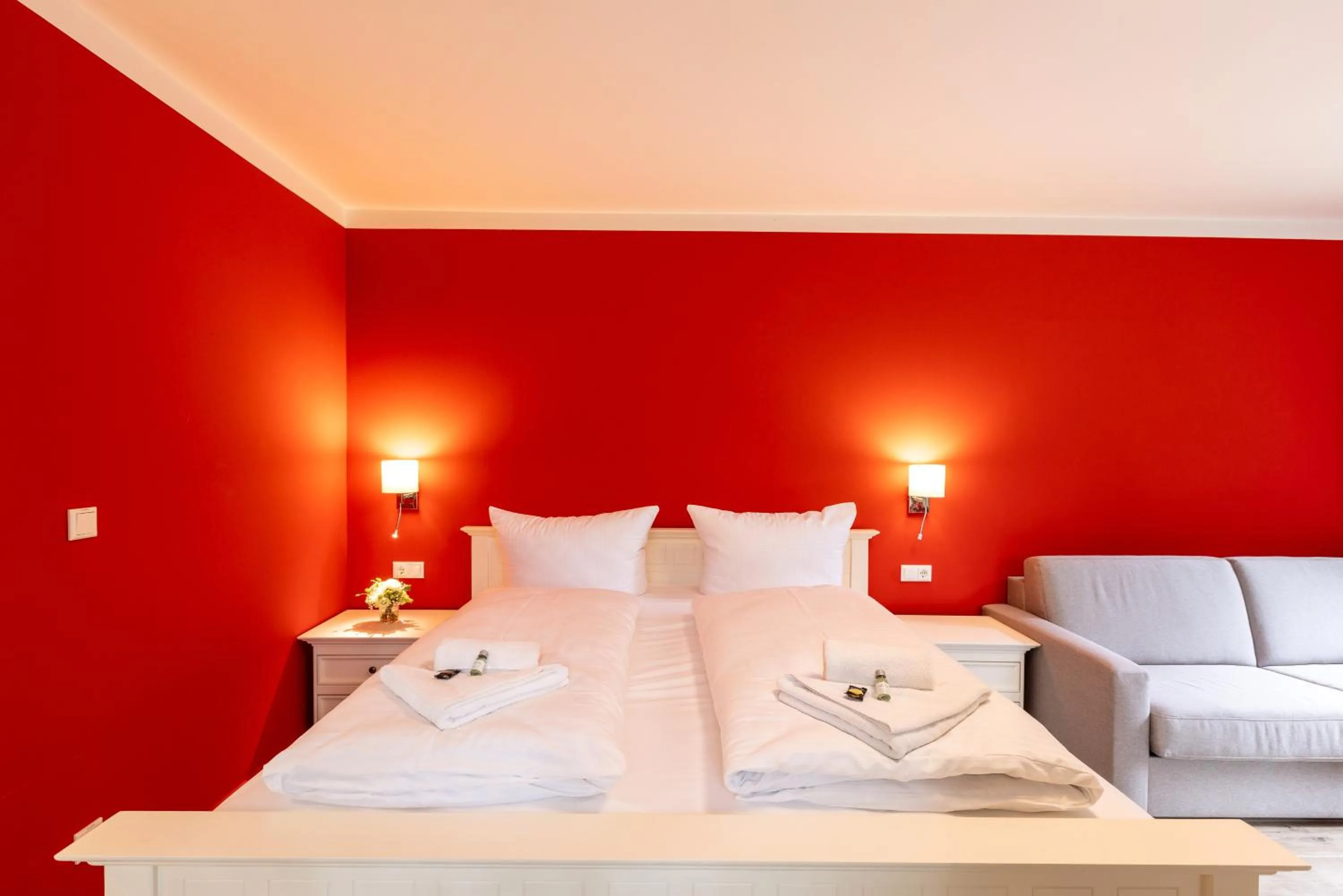 Bed in Café Wildau Hotel & Restaurant am Werbellinsee