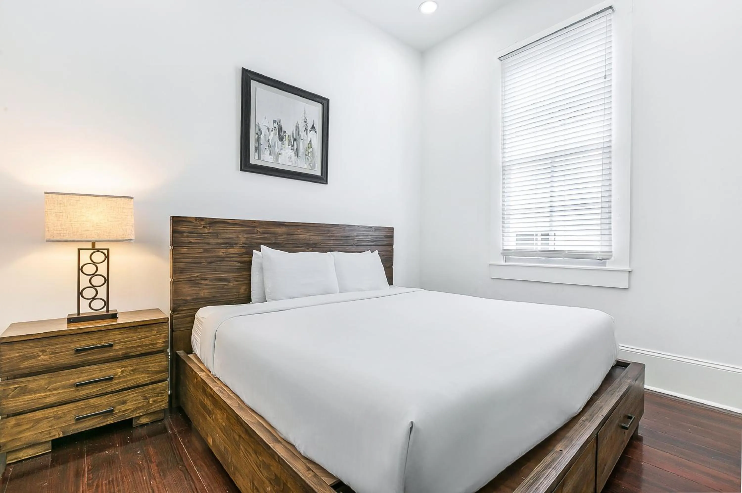 Bedroom, Bed in Charming 2BR on Carondelet by Hosteeva