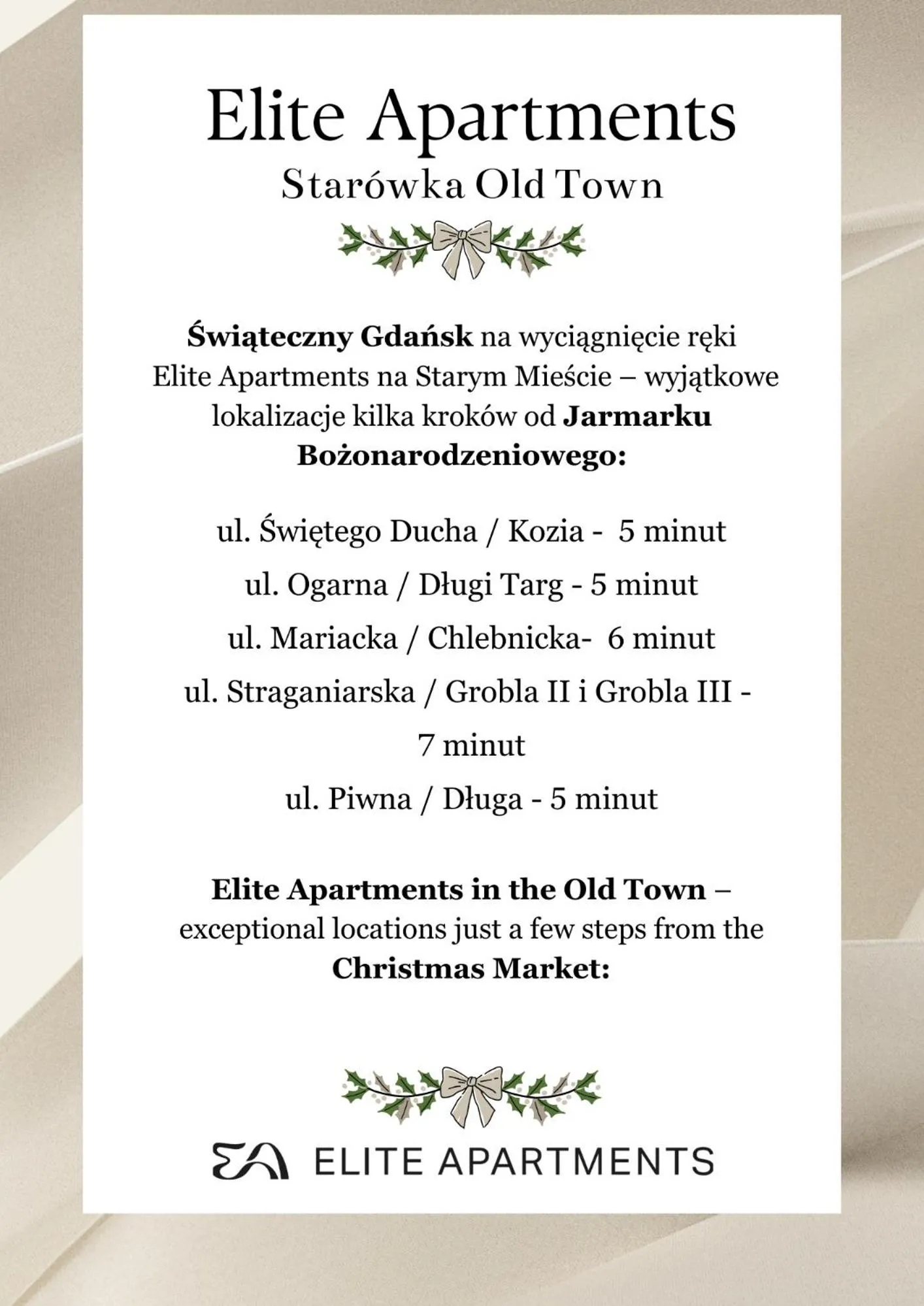 Restaurant/places to eat in Elite Apartments SPA Zone