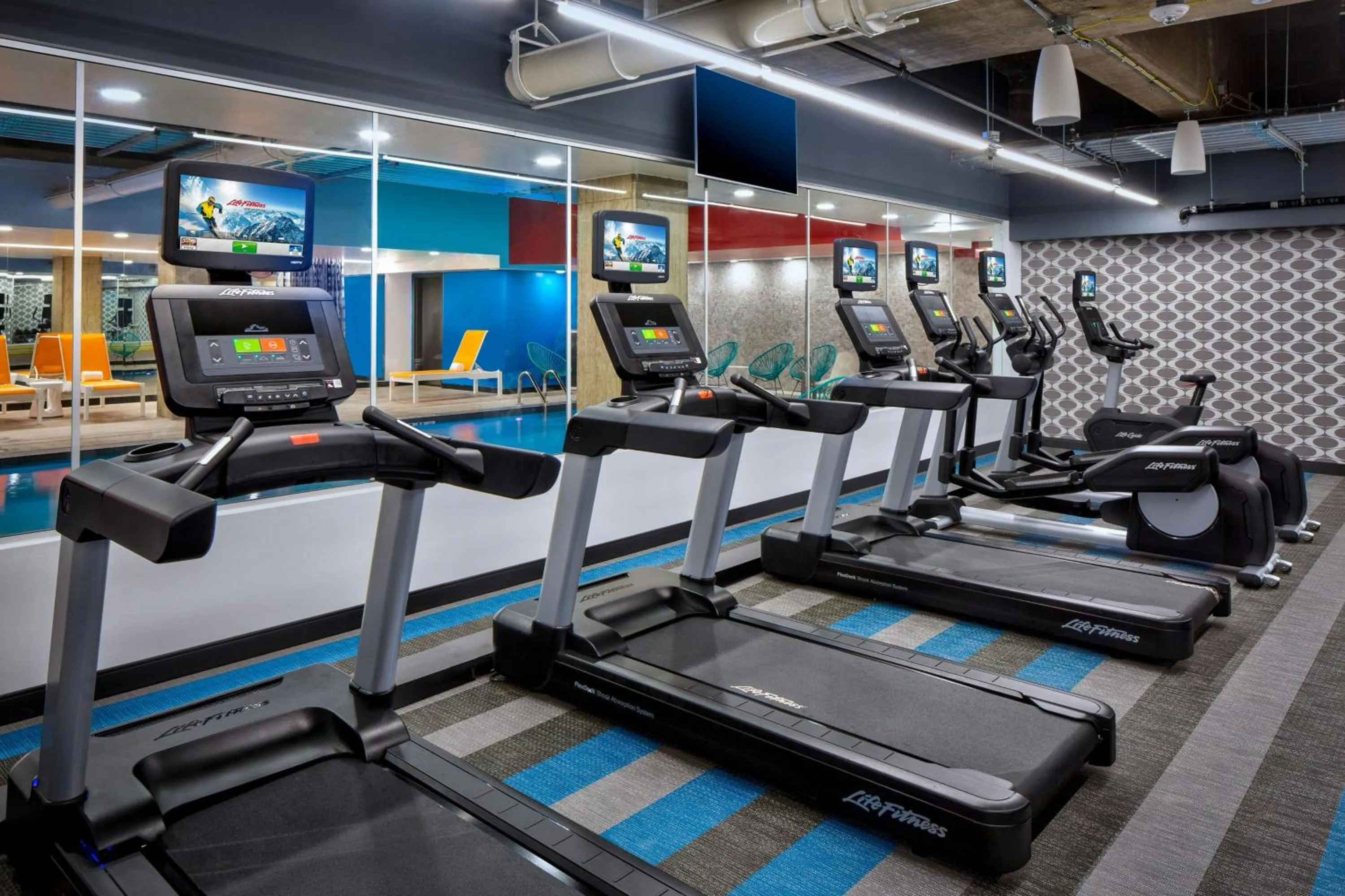 Fitness centre/facilities in Aloft Fort Worth Downtown