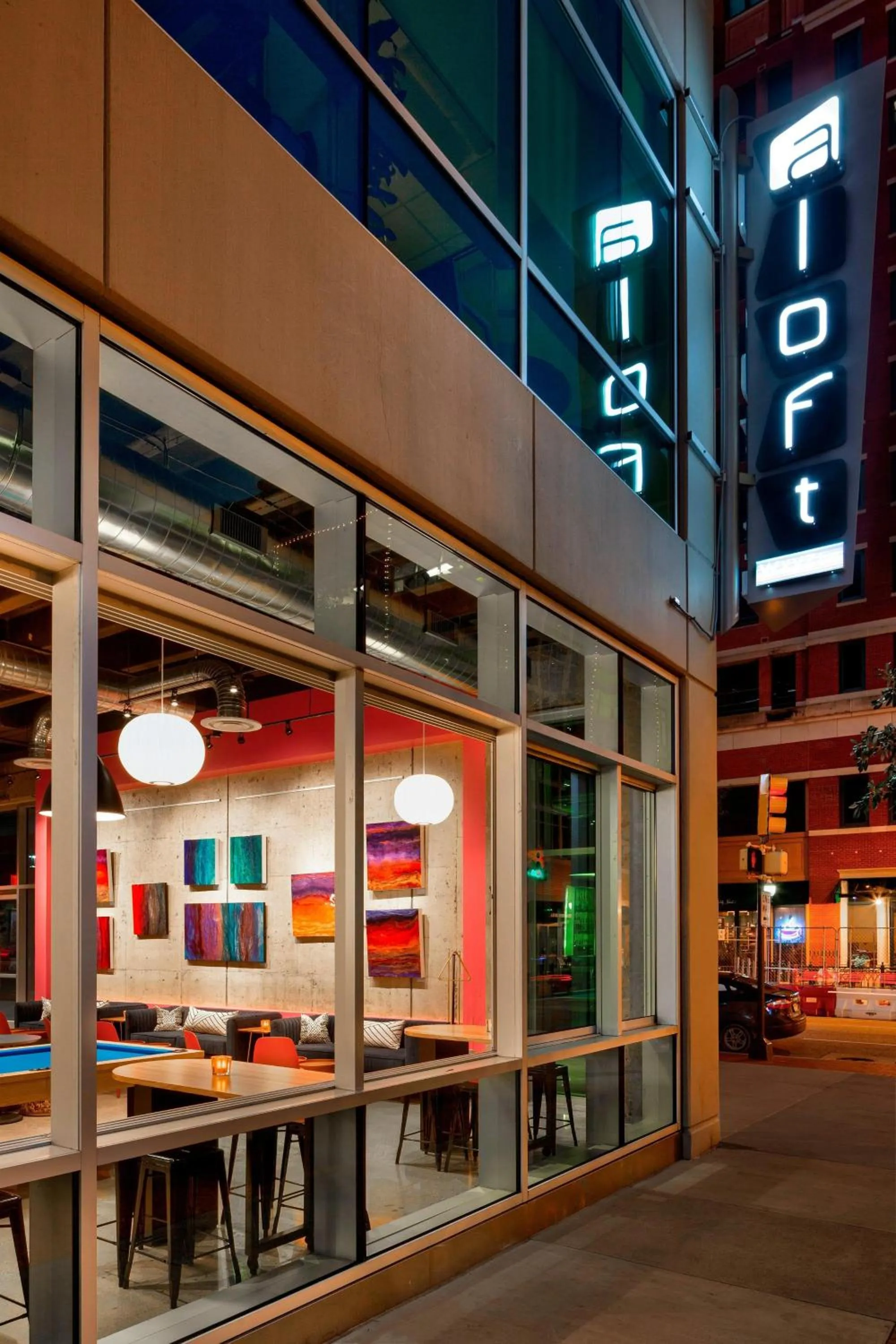 Property building in Aloft Fort Worth Downtown