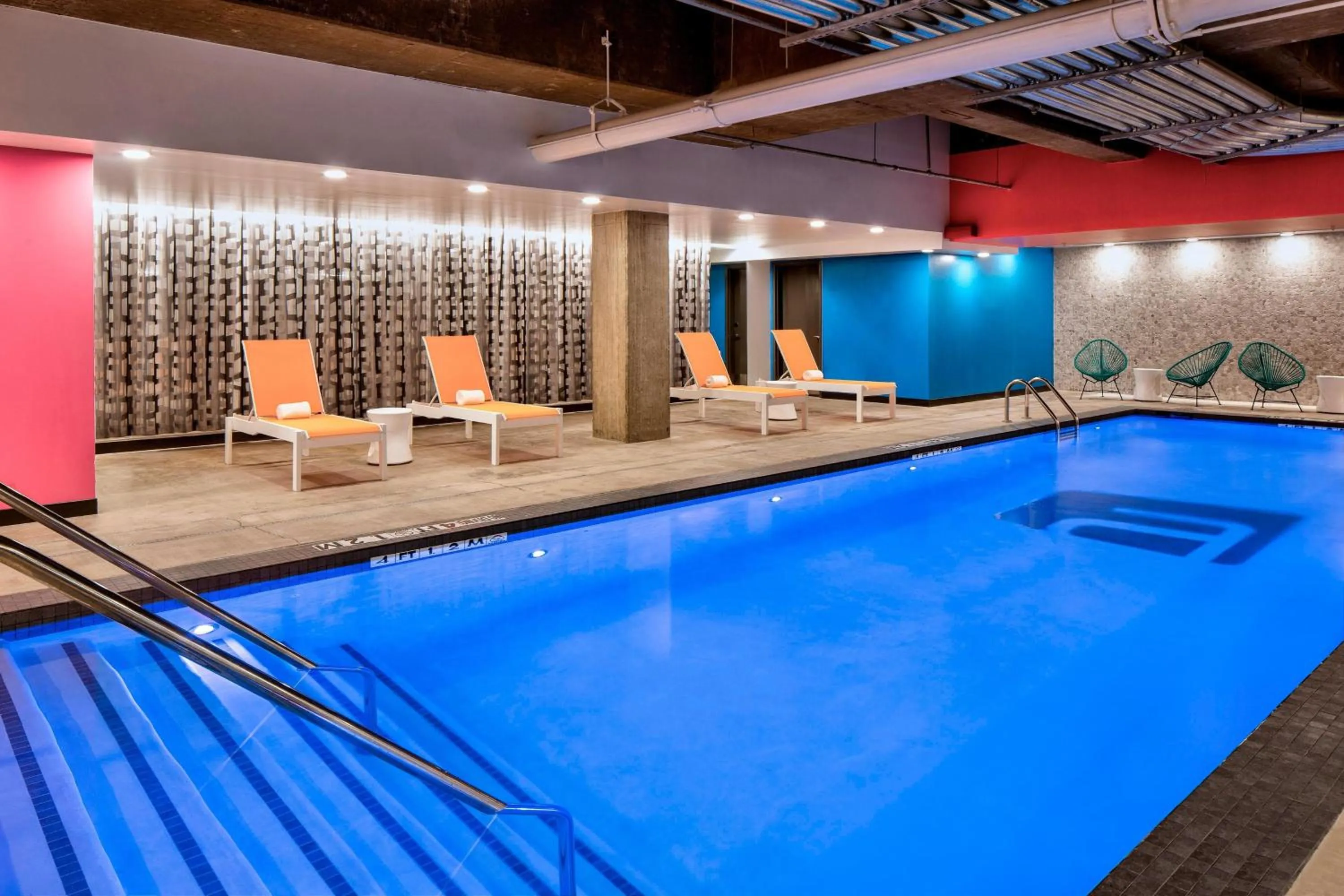 Swimming pool in Aloft Fort Worth Downtown