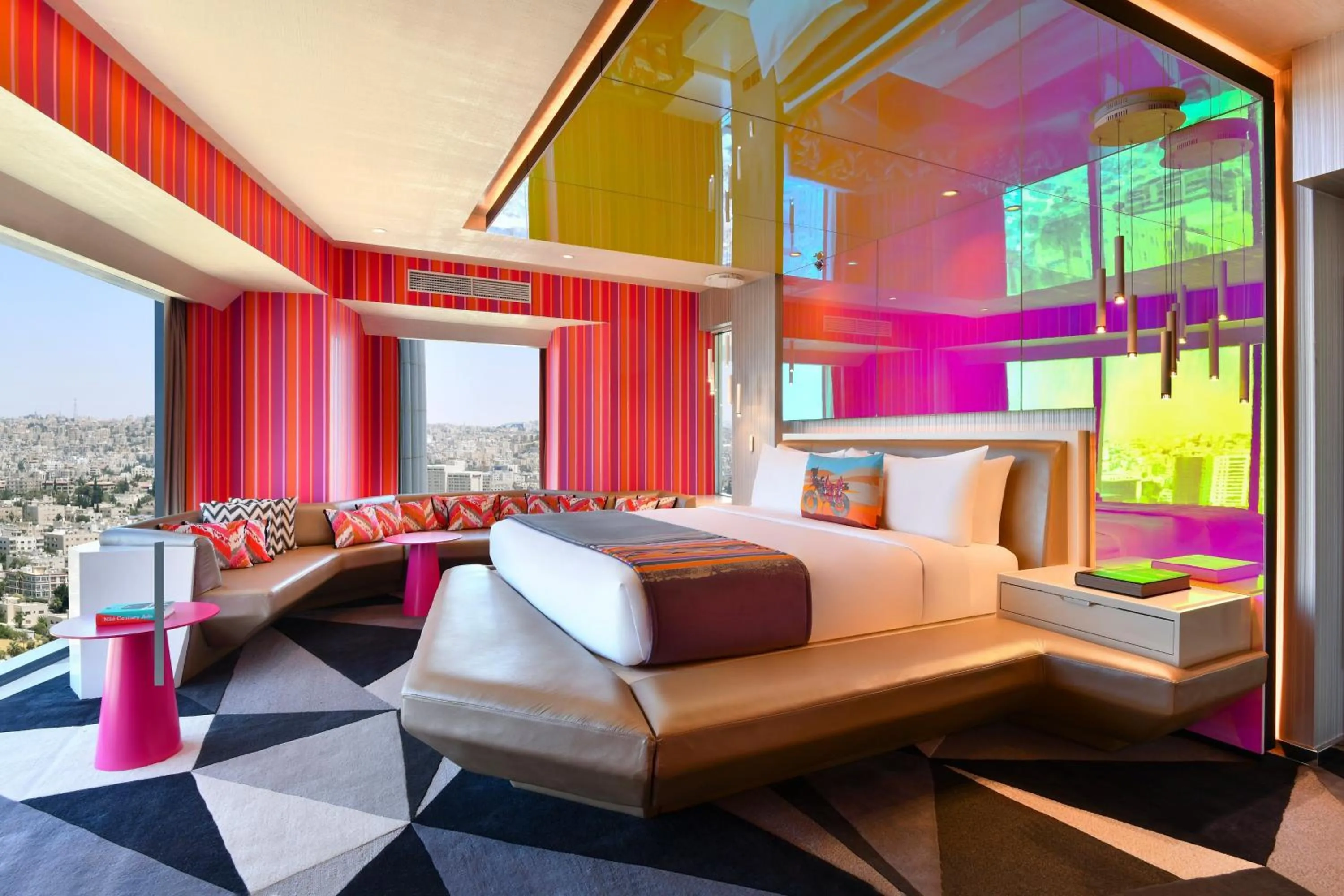 Photo of the whole room, Bed in W Amman Hotel