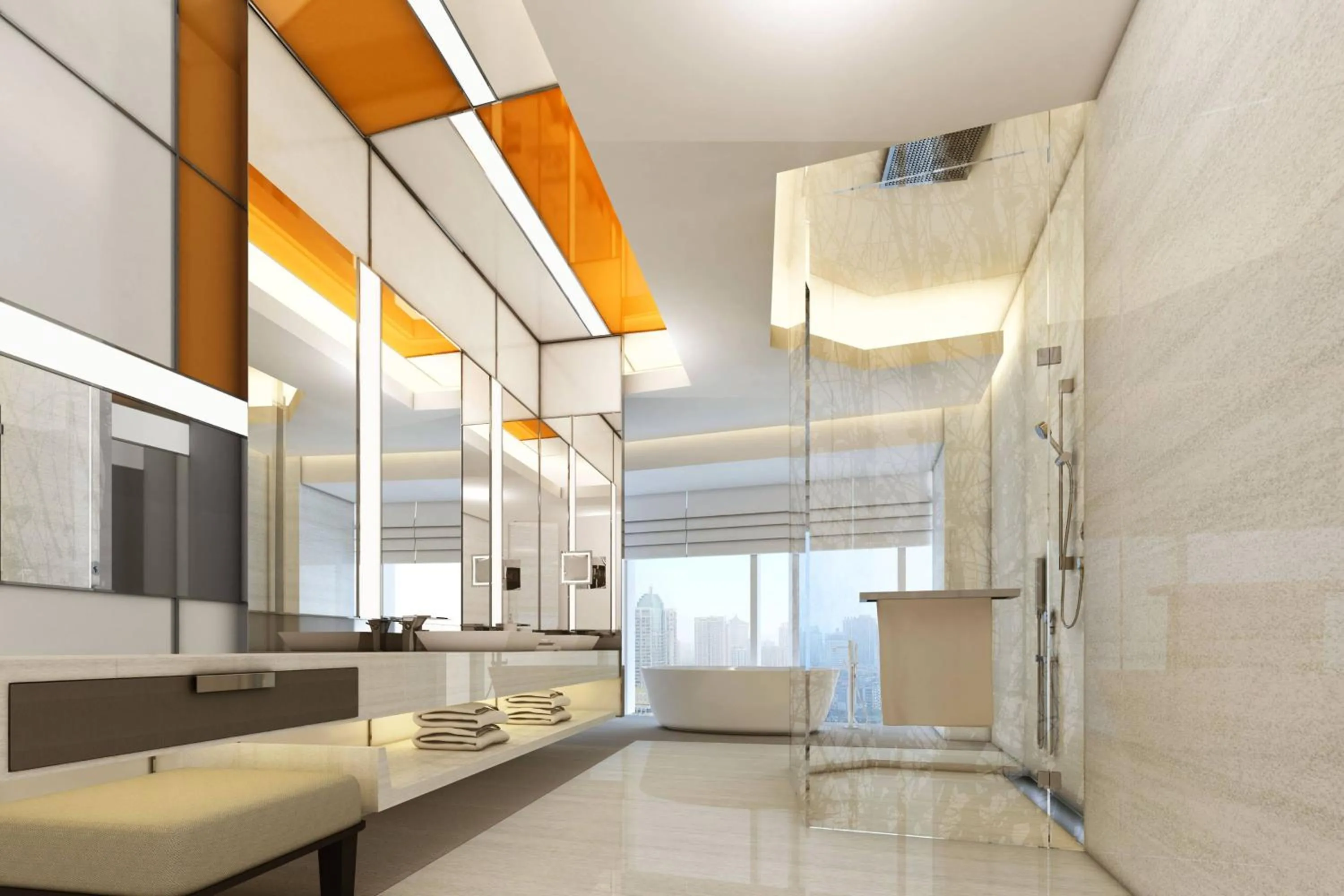 Bathroom in W Amman Hotel