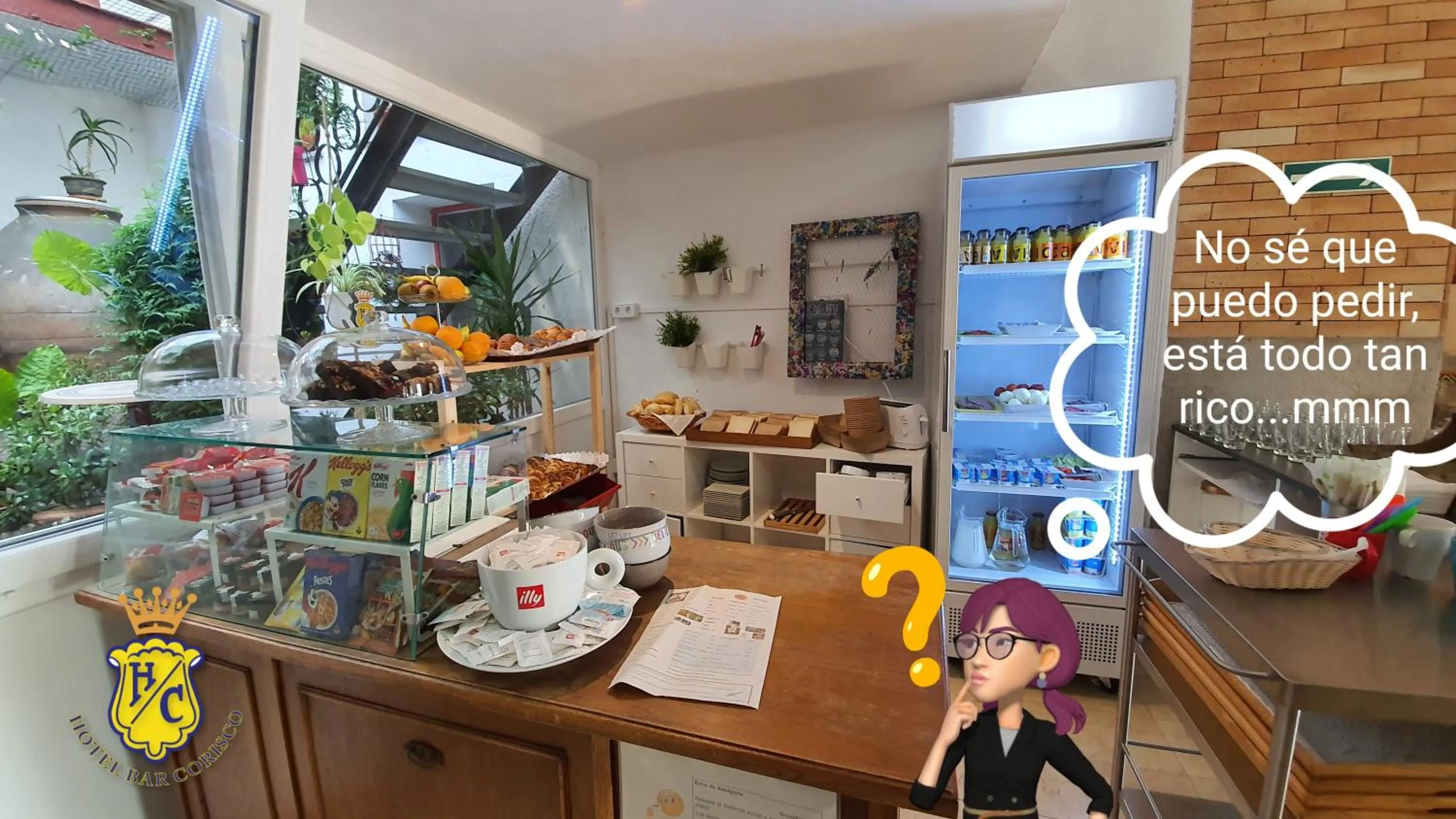 Breakfast in Hotel Corisco