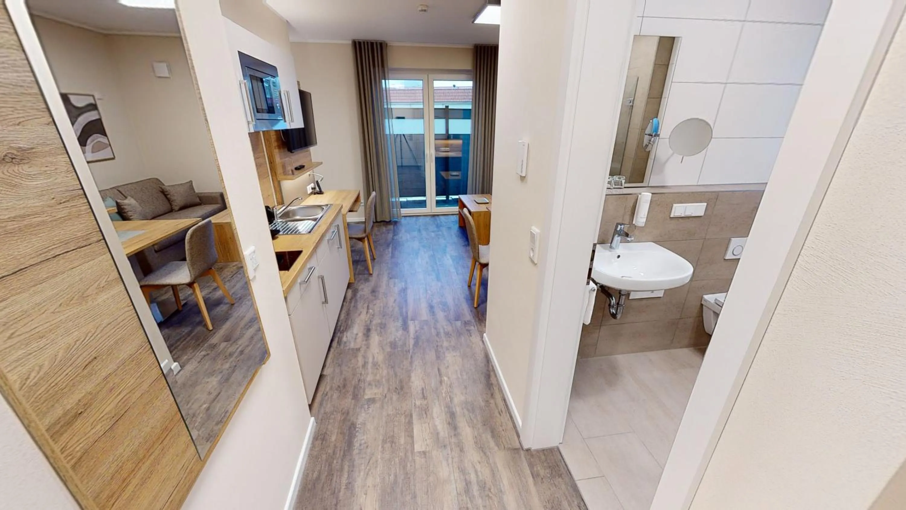 Kitchen or kitchenette in Hotel Wardenburger Hof