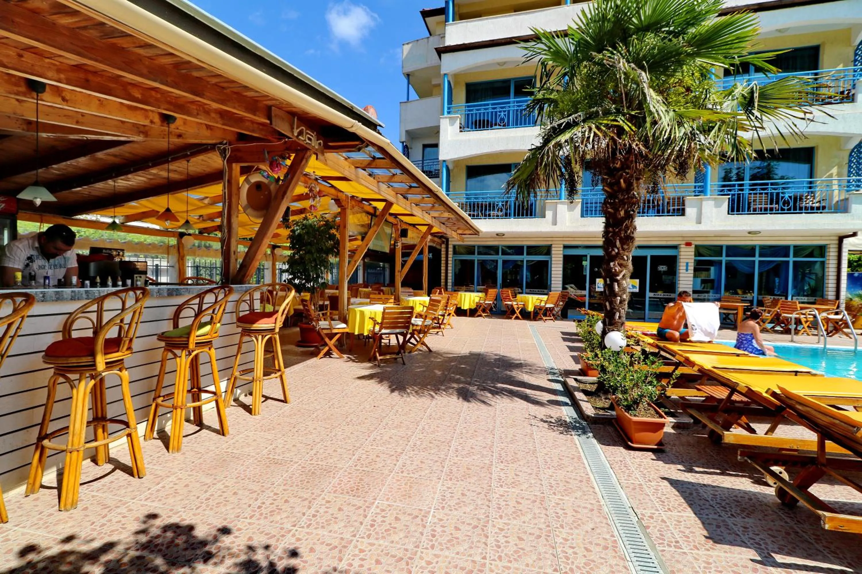 Patio in Bora Bora Hotel