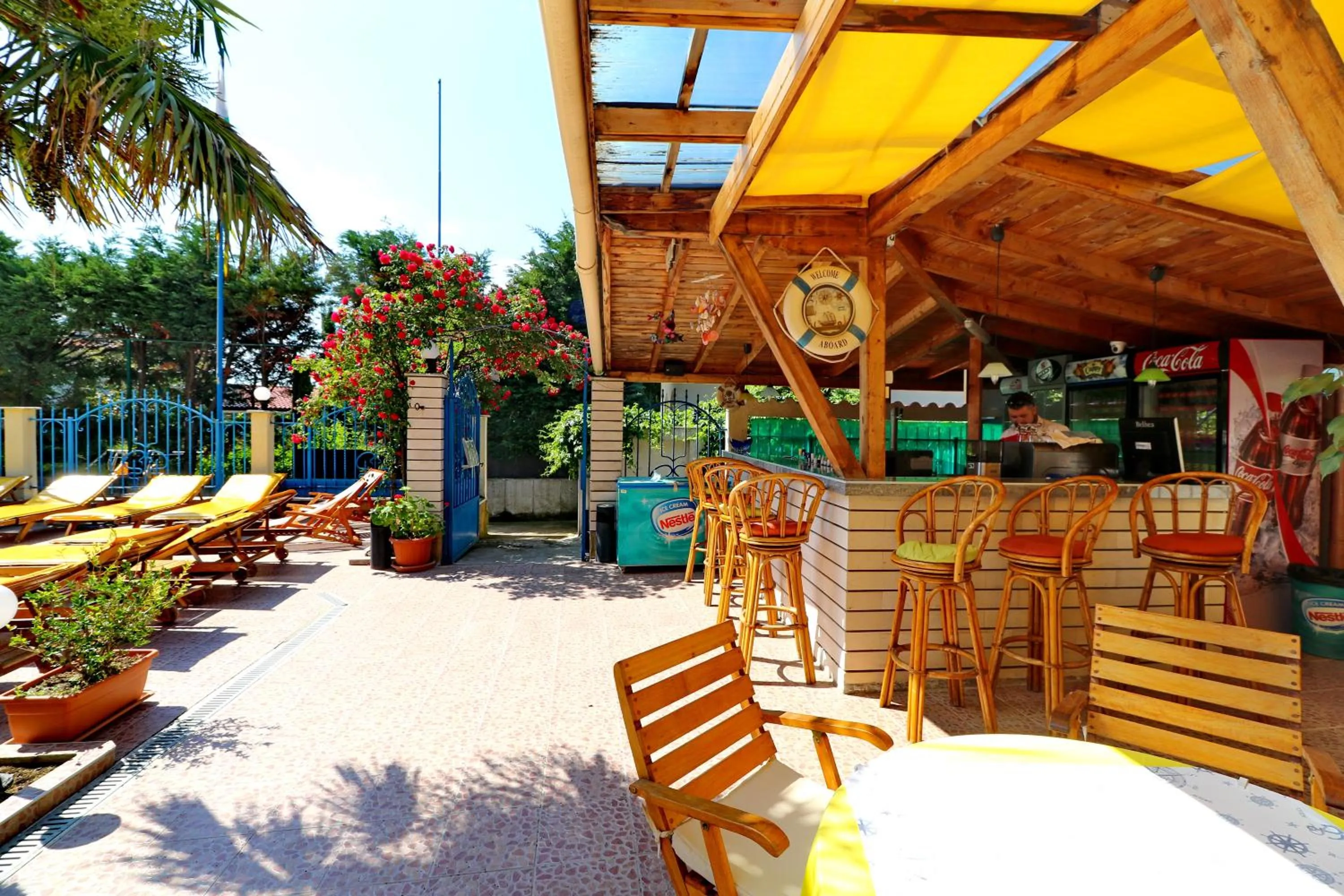 Patio in Bora Bora Hotel