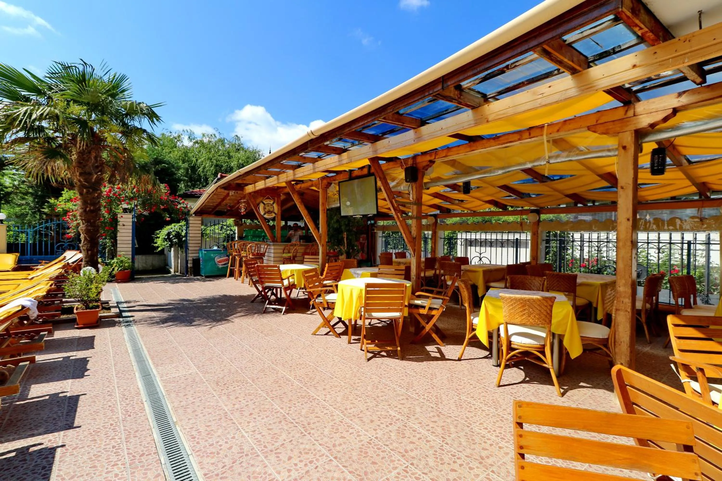 Patio in Bora Bora Hotel