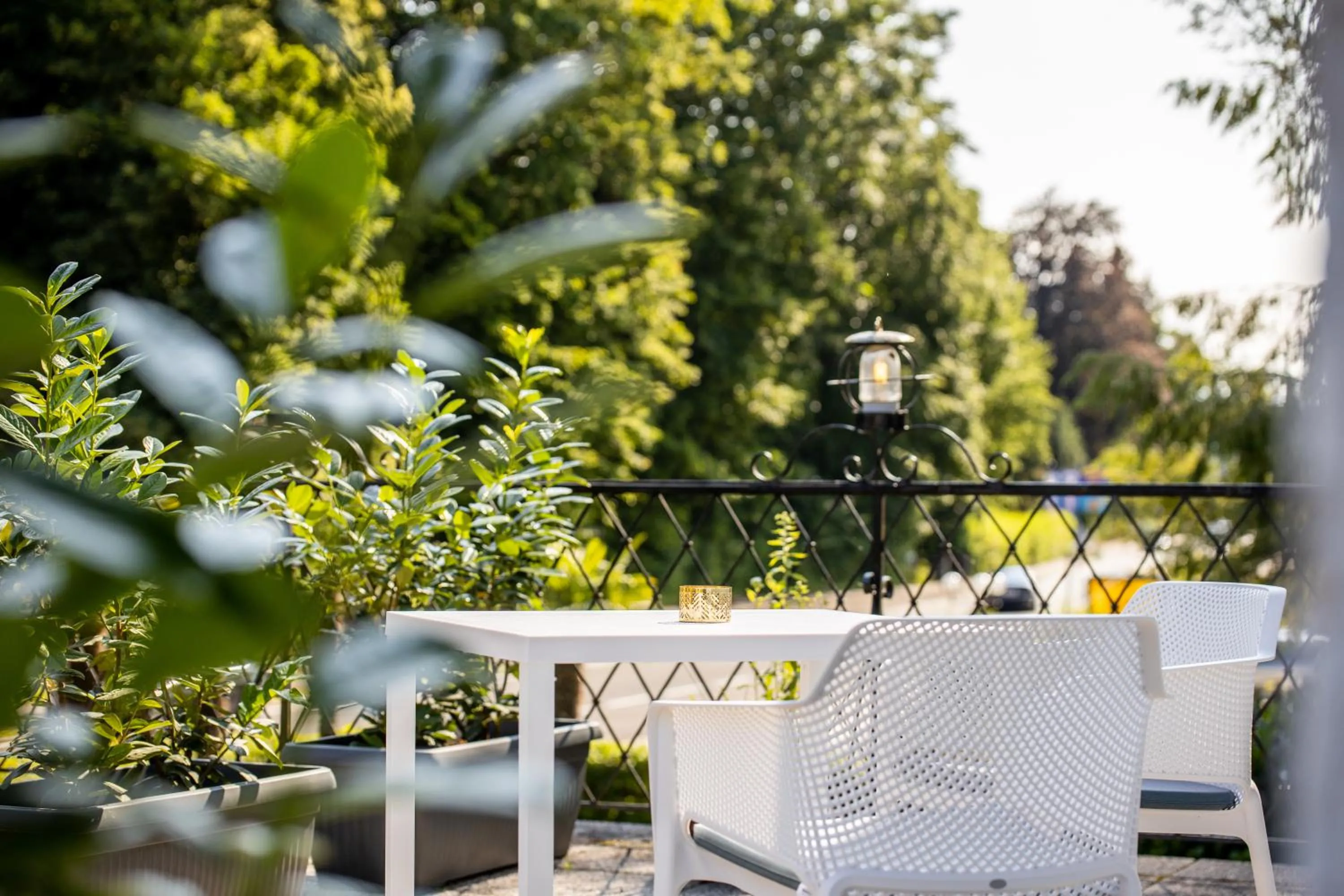 Balcony/Terrace in Boutiquehotel Caravella Velden by S4Y