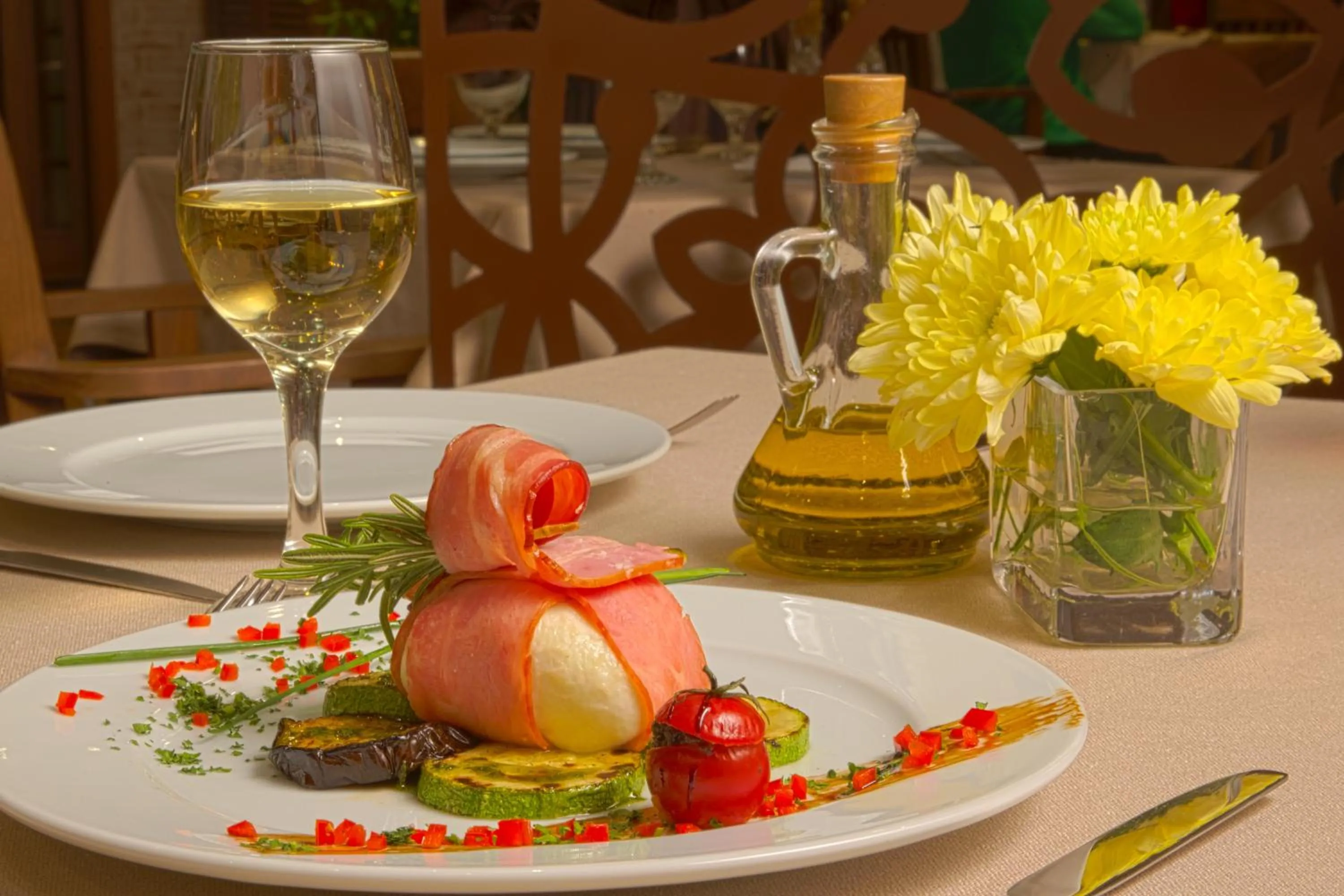 Food close-up in Triada Hotel