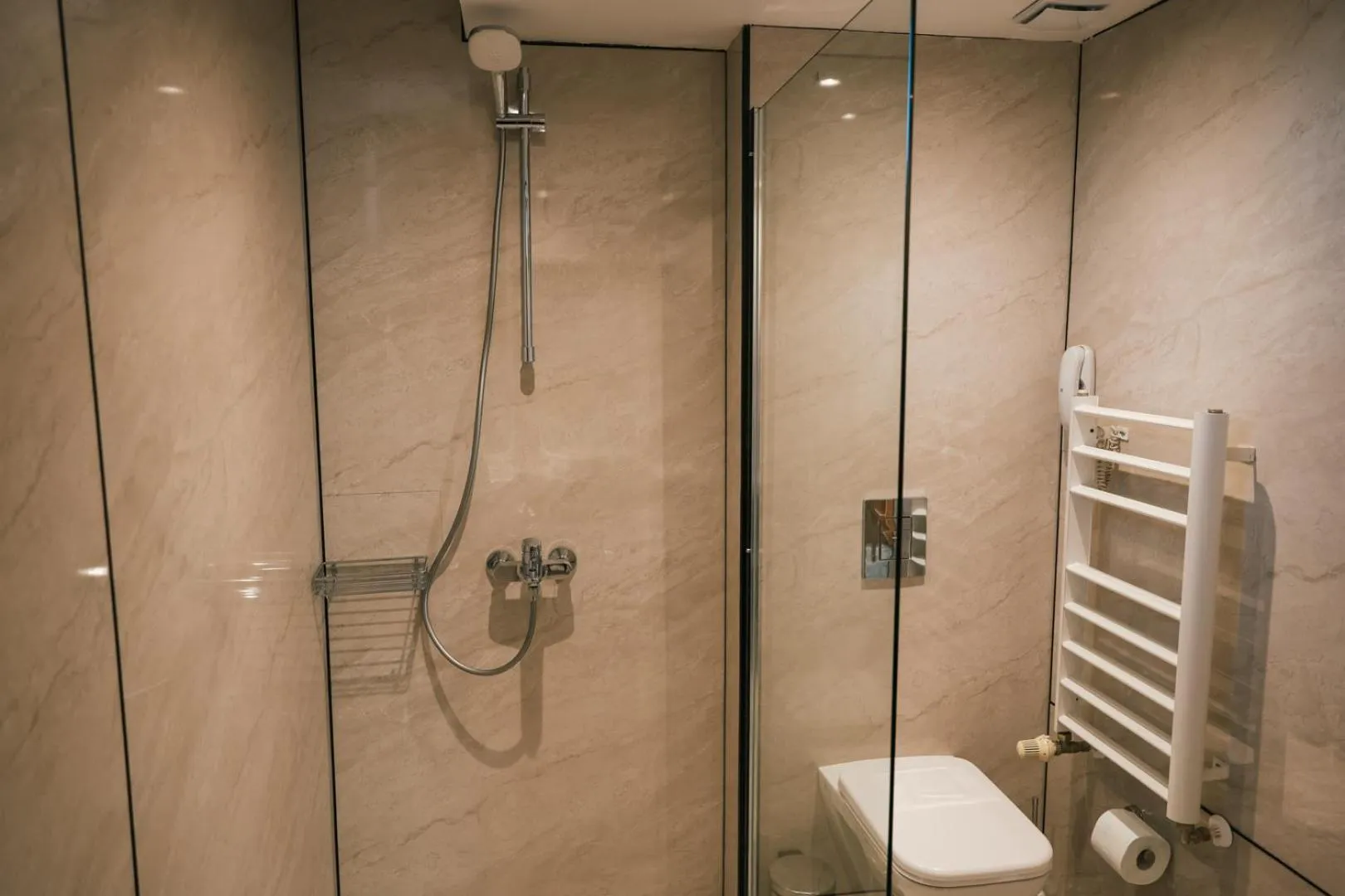 Shower in Triada Hotel