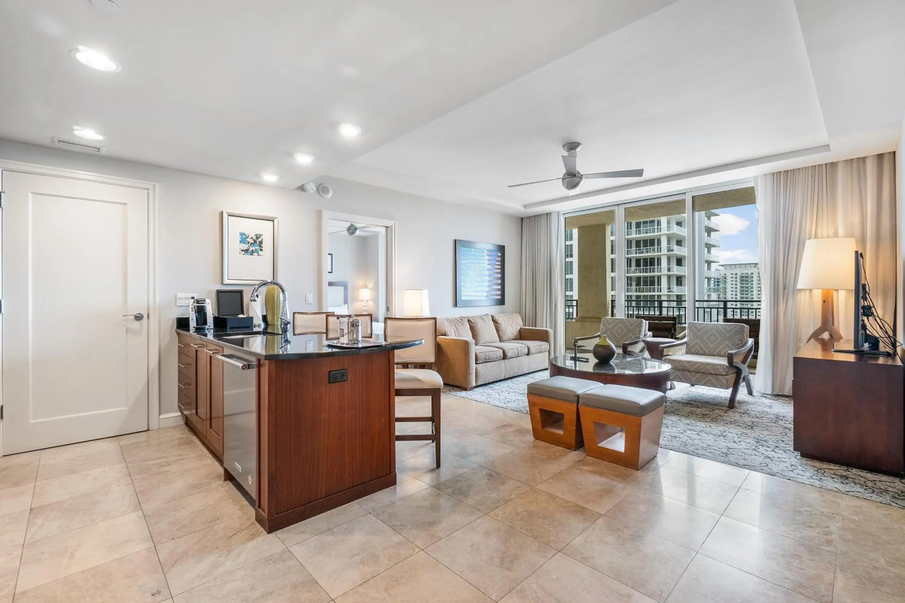 Seating Area in Palm Beach Singer Island Resort & Spa Luxury Suites