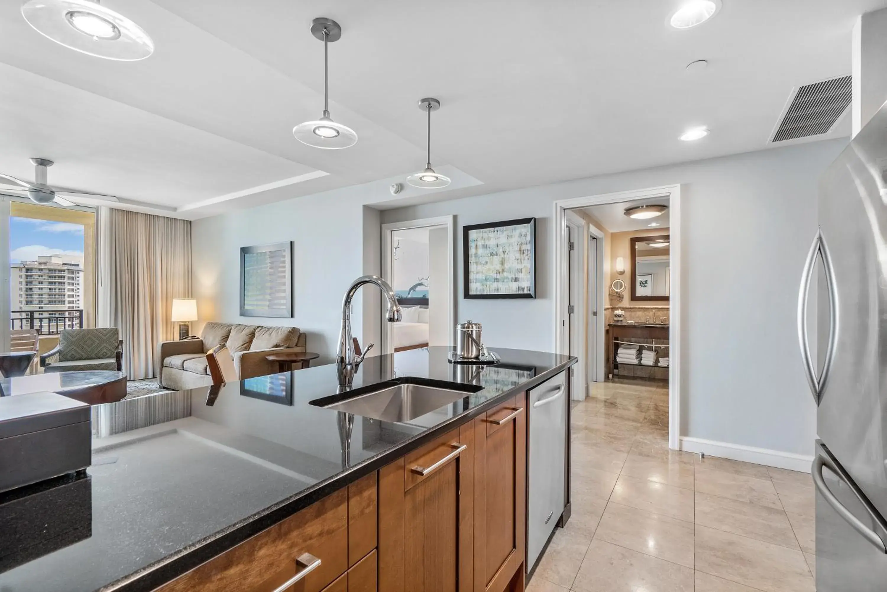 Kitchen/Kitchenette in Palm Beach Singer Island Resort & Spa Luxury Suites