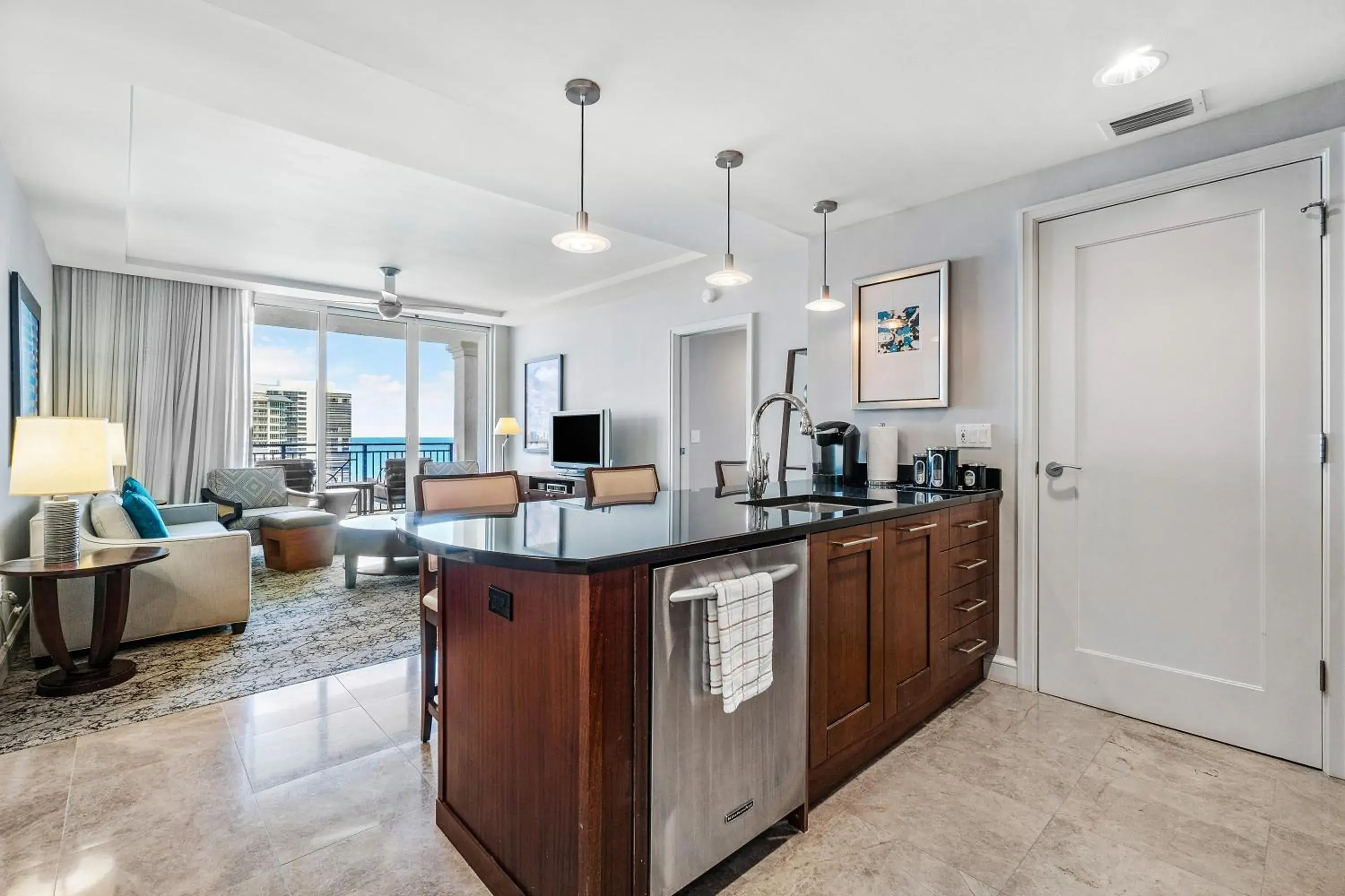 Kitchen/Kitchenette in Palm Beach Singer Island Resort & Spa Luxury Suites