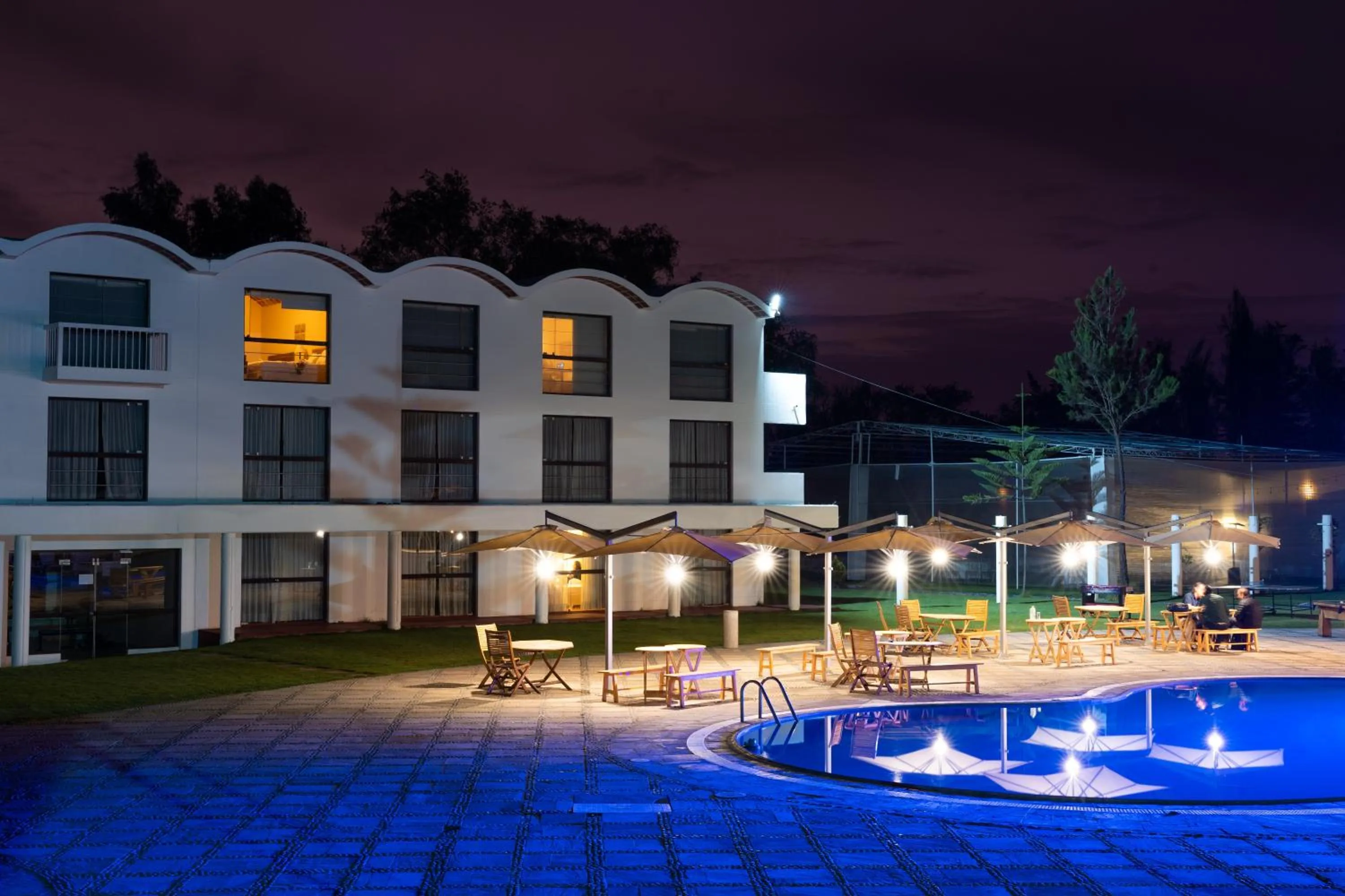 Pool view in BTH Hotel Arequipa Lake