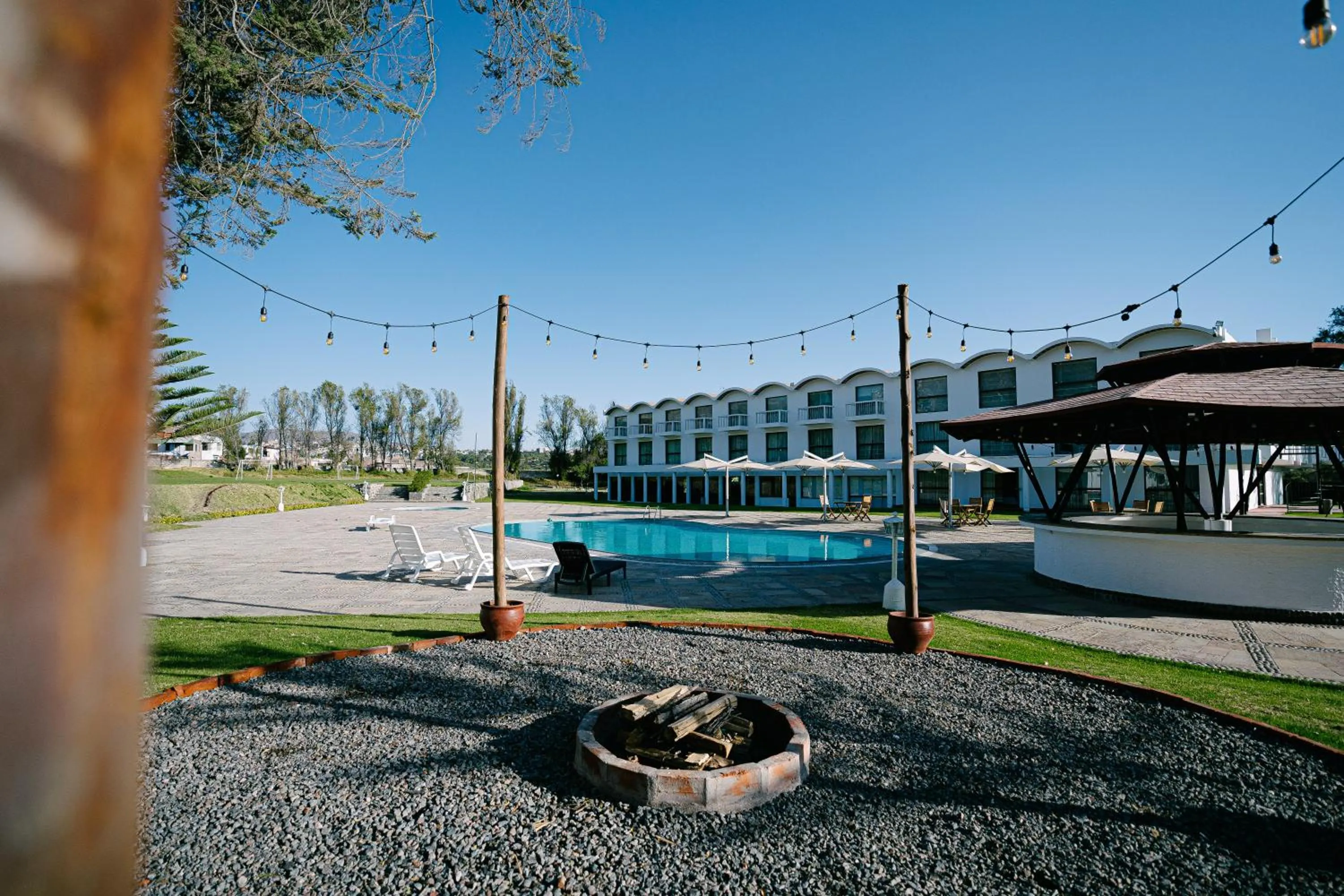 Pool view in BTH Hotel Arequipa Lake