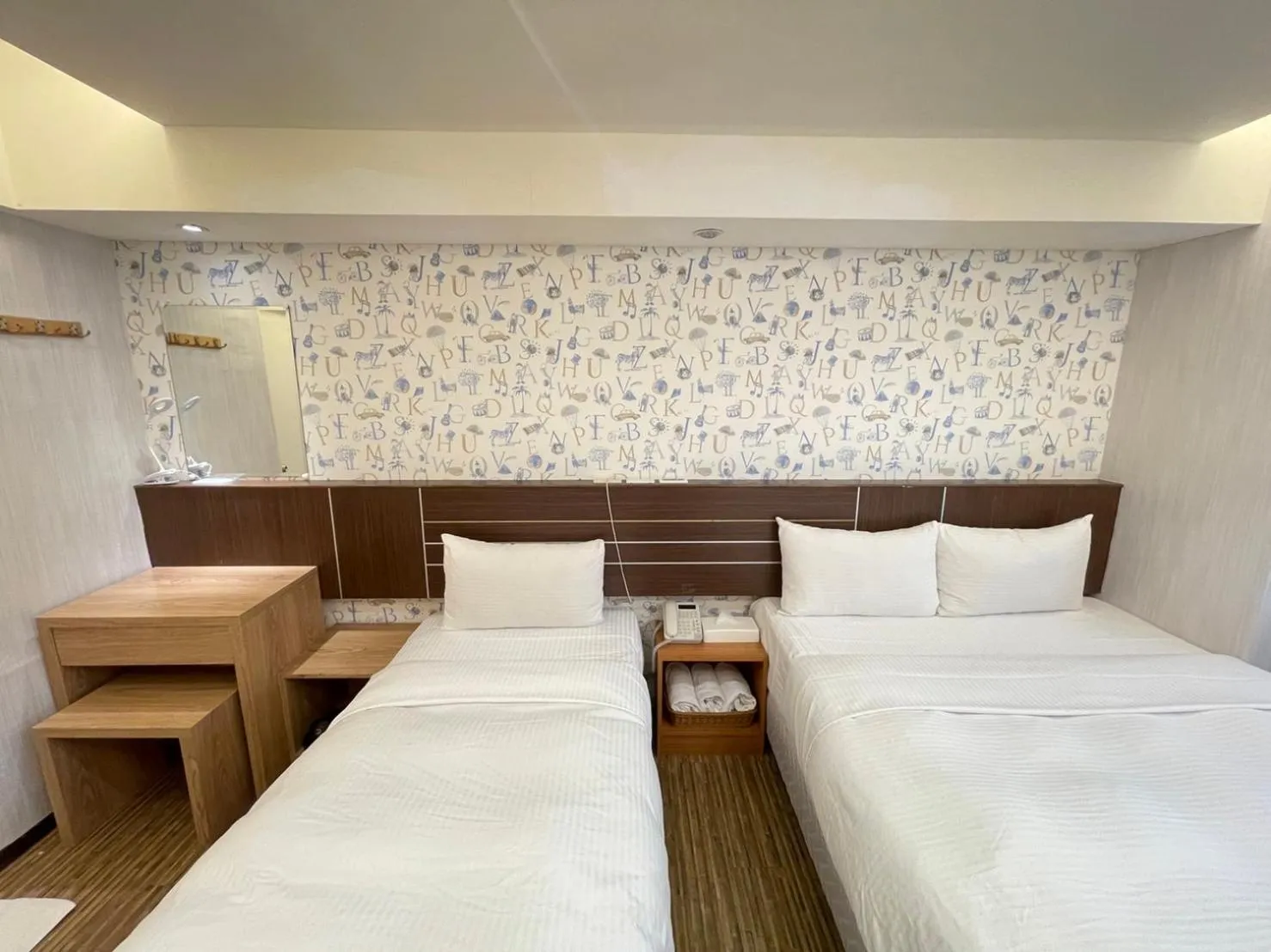 Bed in Jung Shin Hotel