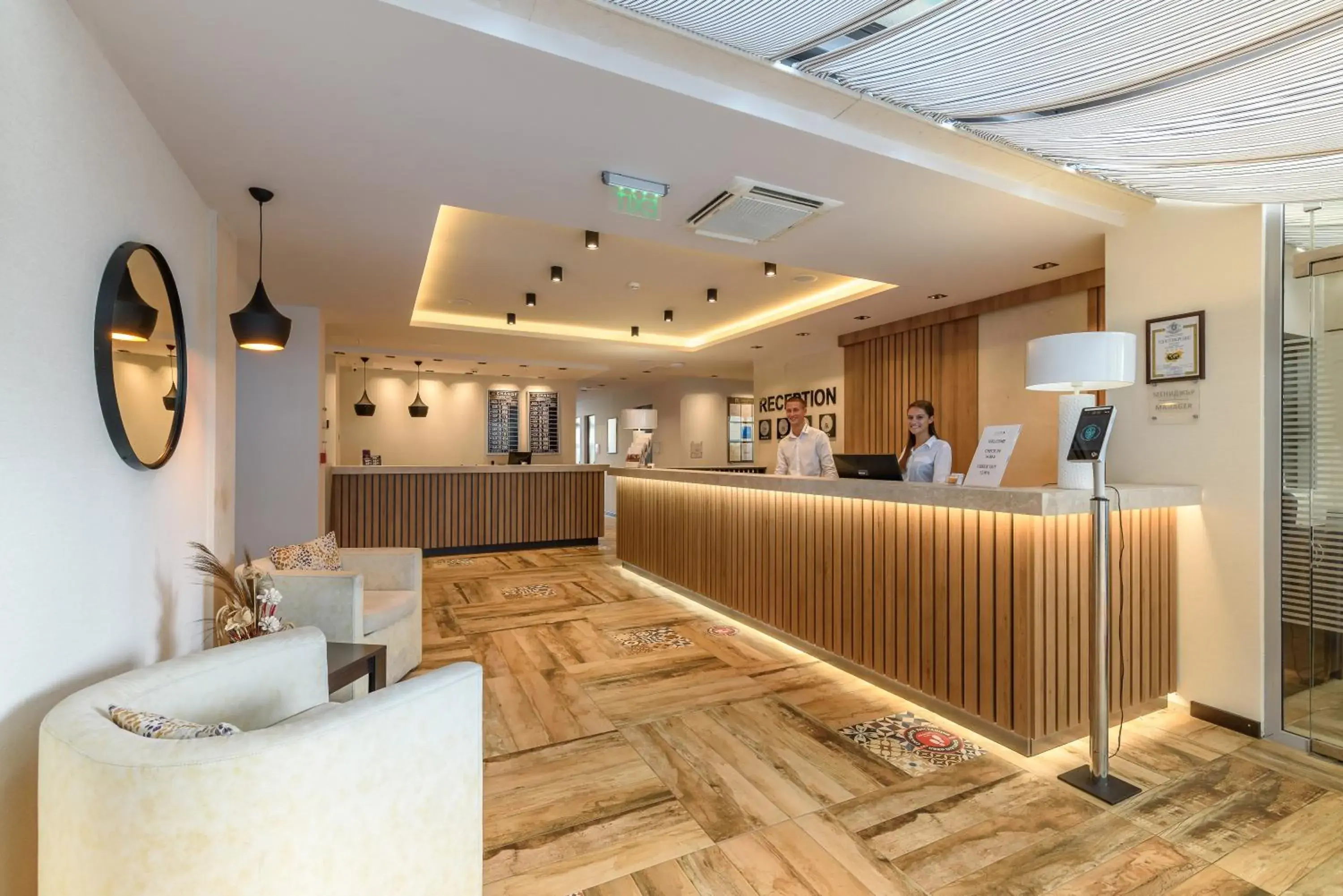 Lobby or reception in Lion Sunny Beach Hotel Lobby or reception in Lion Sunny Beach Hotel