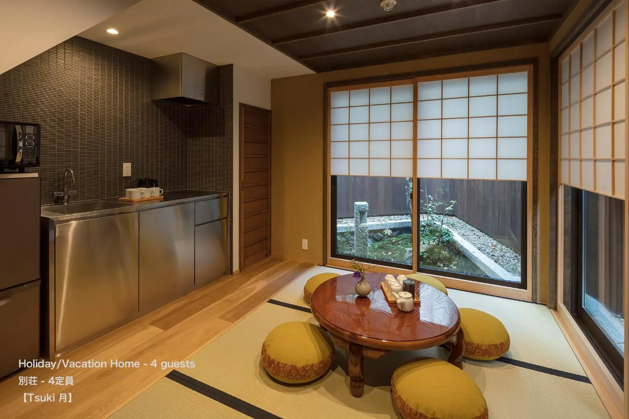 Kitchen or kitchenette, Kitchen/Kitchenette in THE MACHIYA VILLA Sanjo Shirakawa Koji