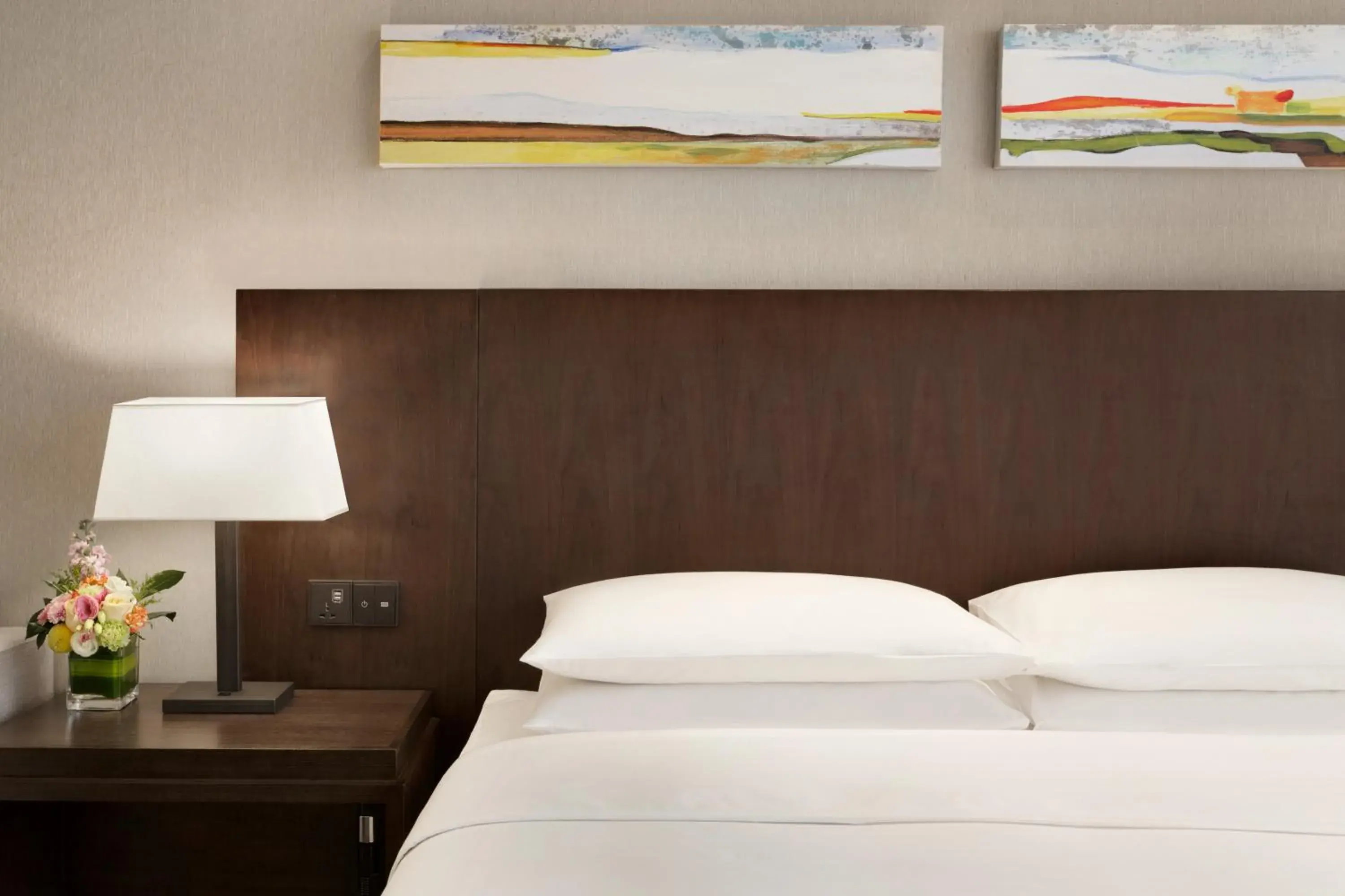 Bed in Hyatt Place Shanghai New Hongqiao Bed in Hyatt Place Shanghai New Hongqiao