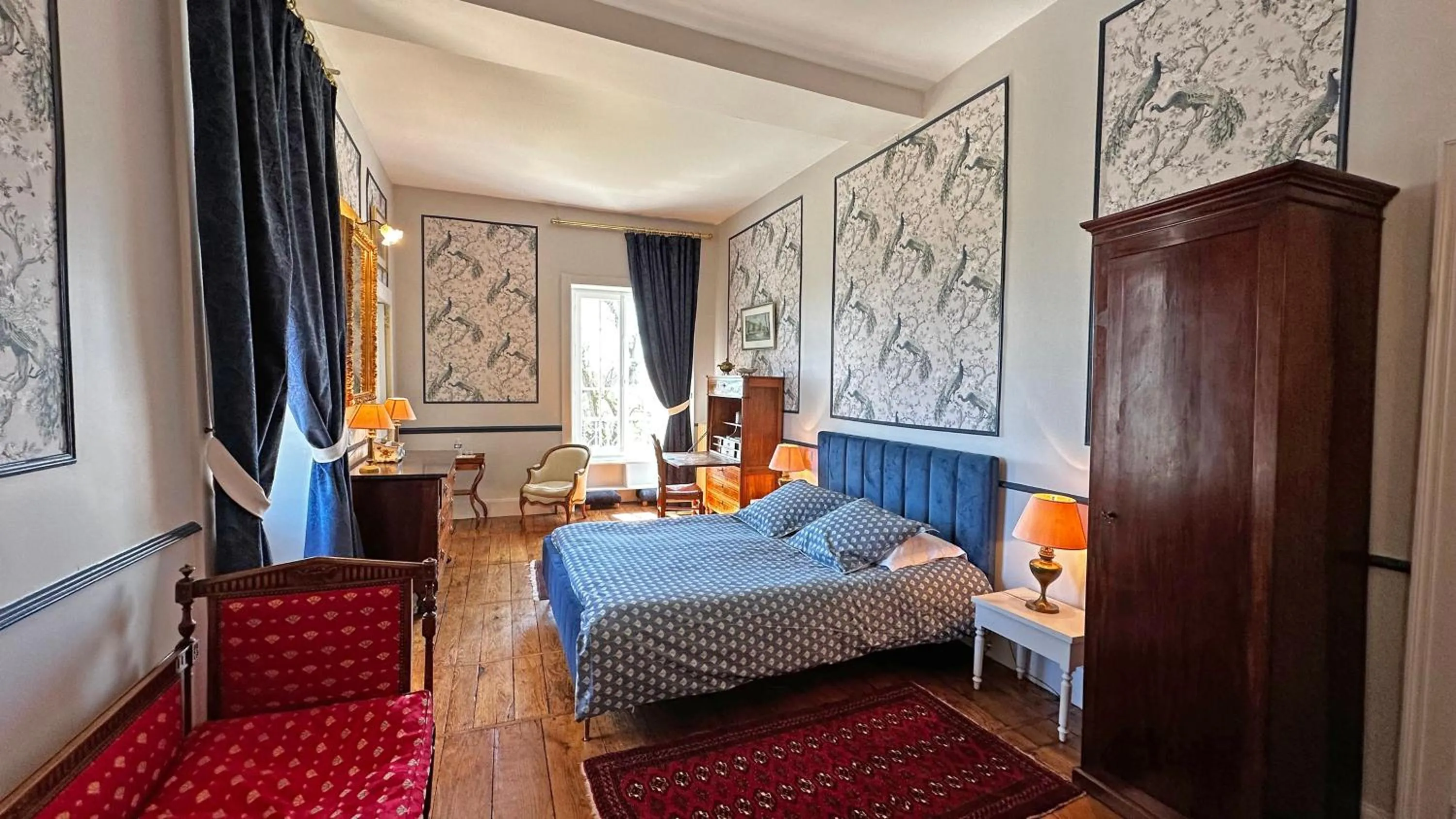 Bed in Château de la Chabroulie