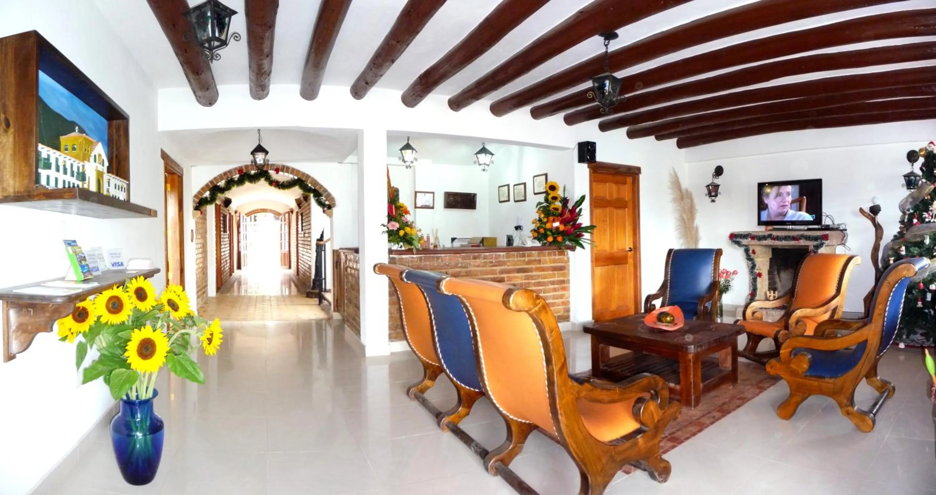 Living room in Hotel Boutique Villa Roma