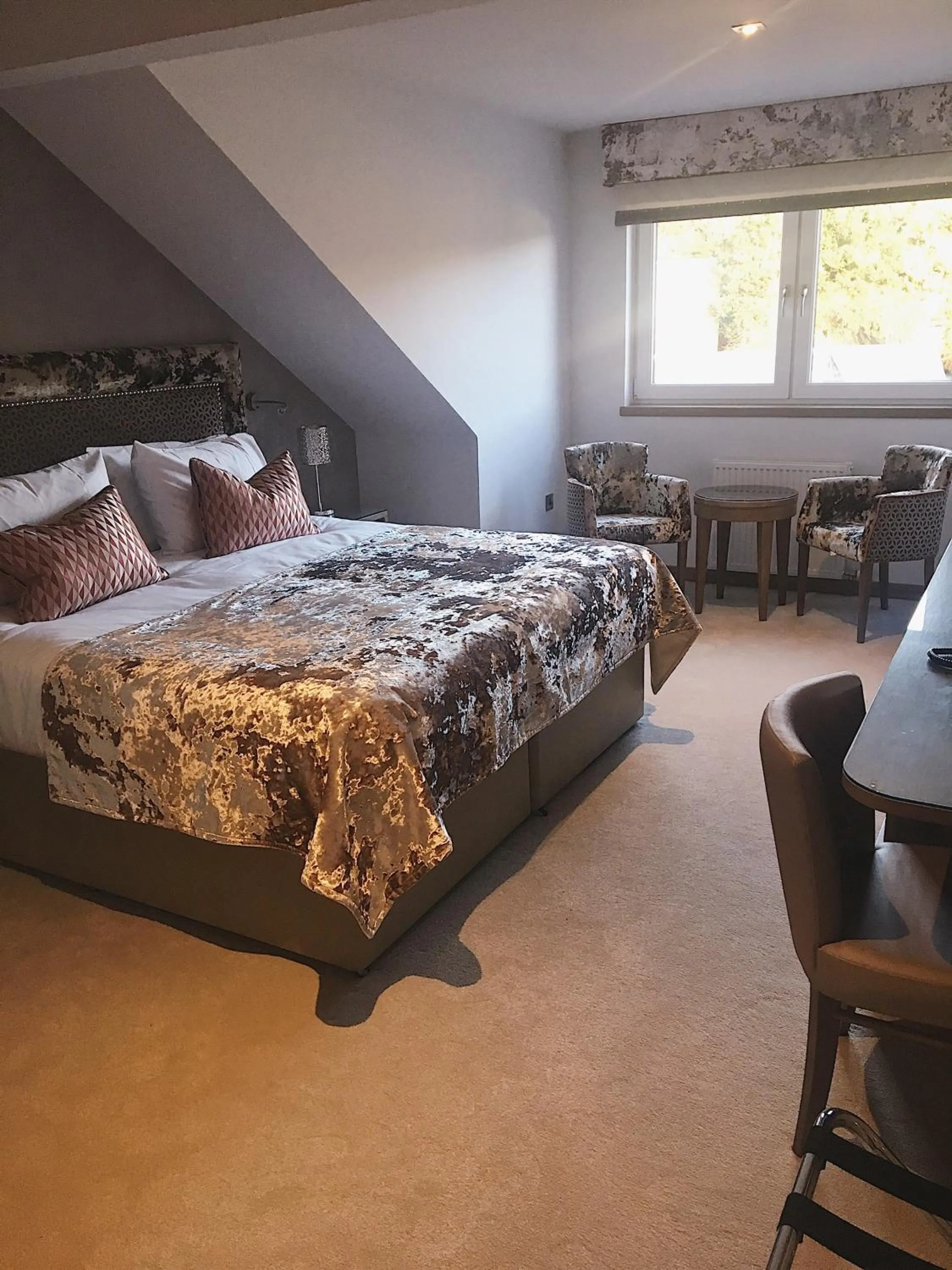 Bed in Seamill House Hotel