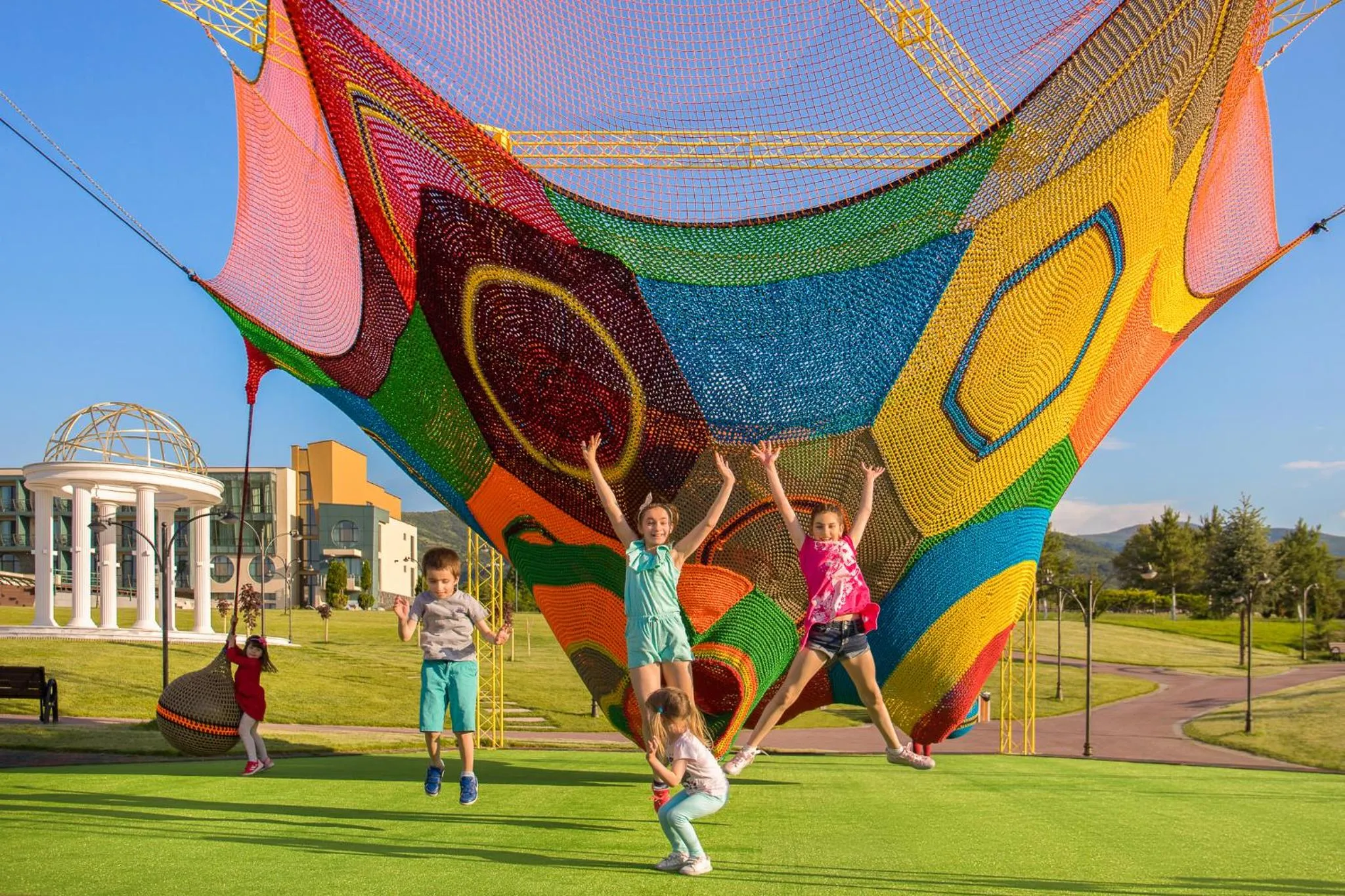 Children play ground in Park & Spa Hotel Markovo