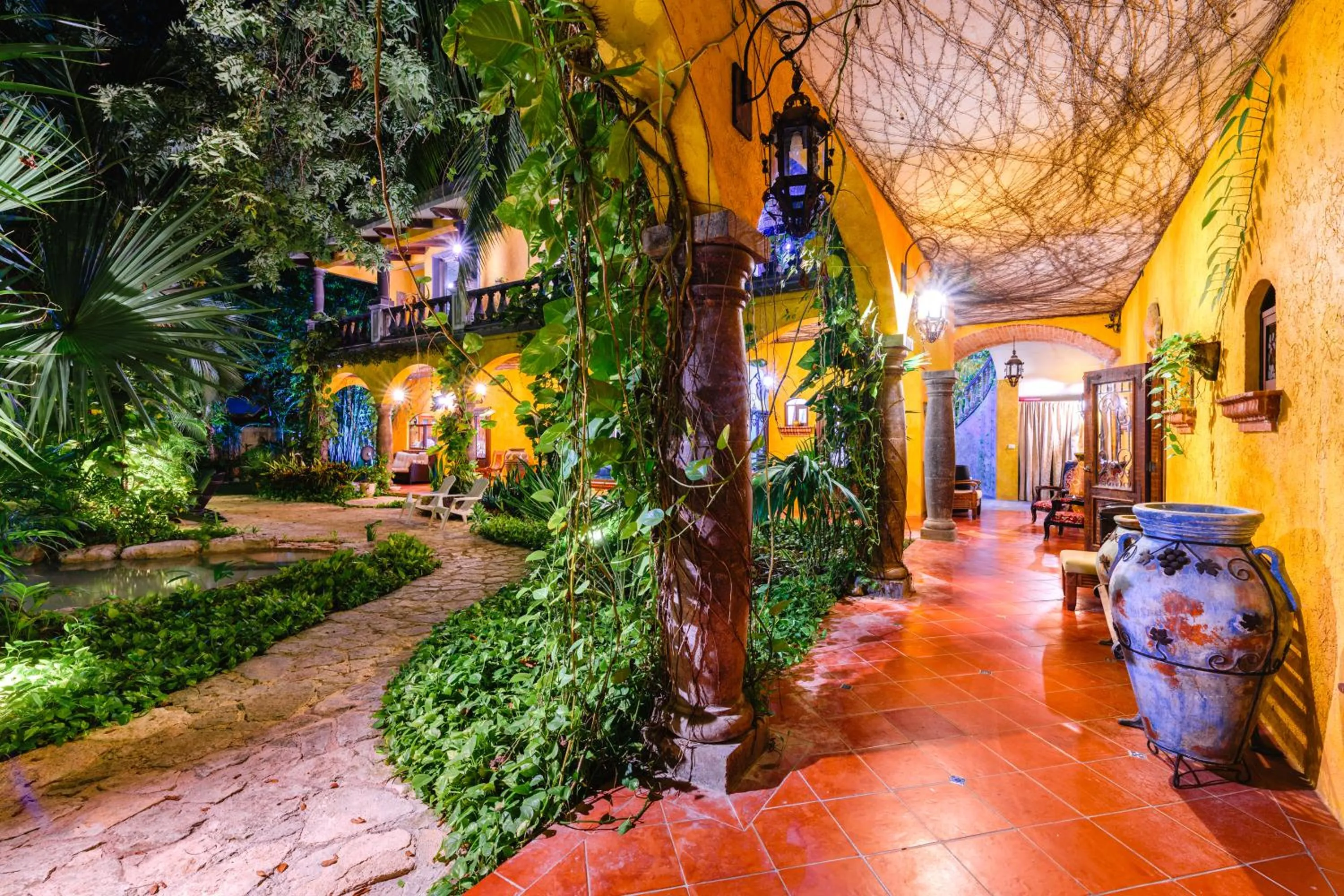 Property building in La Hacienda Hotel, at Xcaret