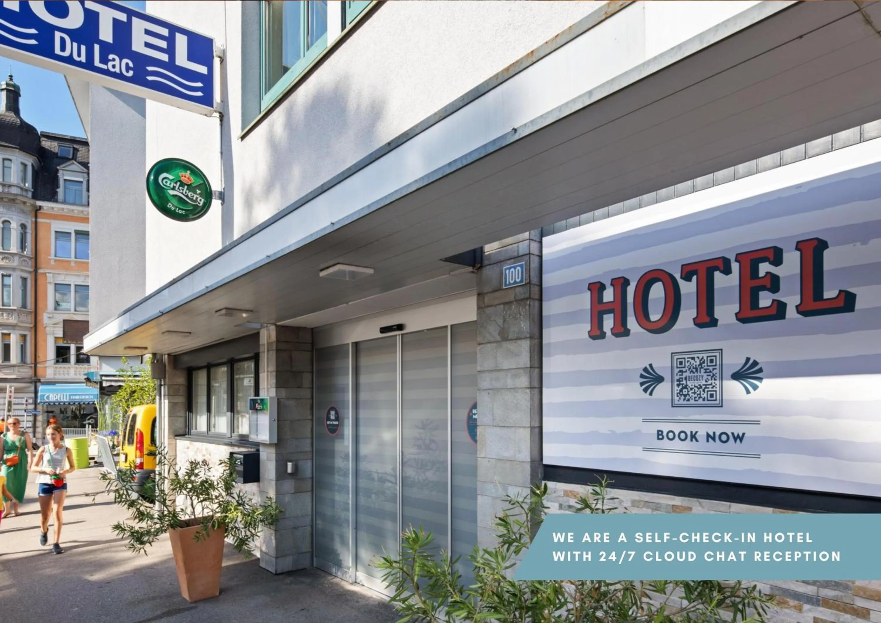 Facade/entrance in becozy du Lac Self-Check In Hotel Riviera Edition