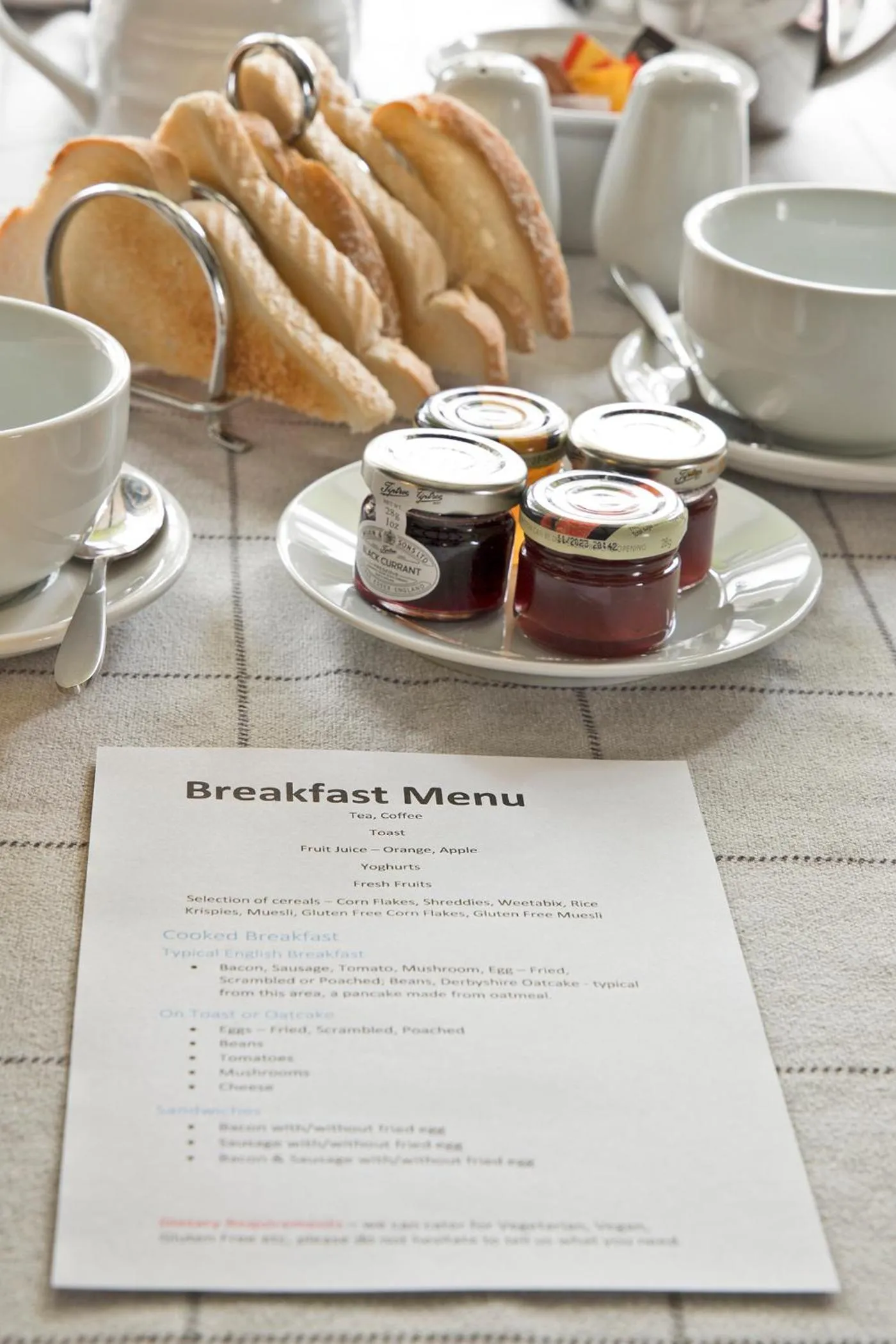 Breakfast in Hawthorn Farm Guest House