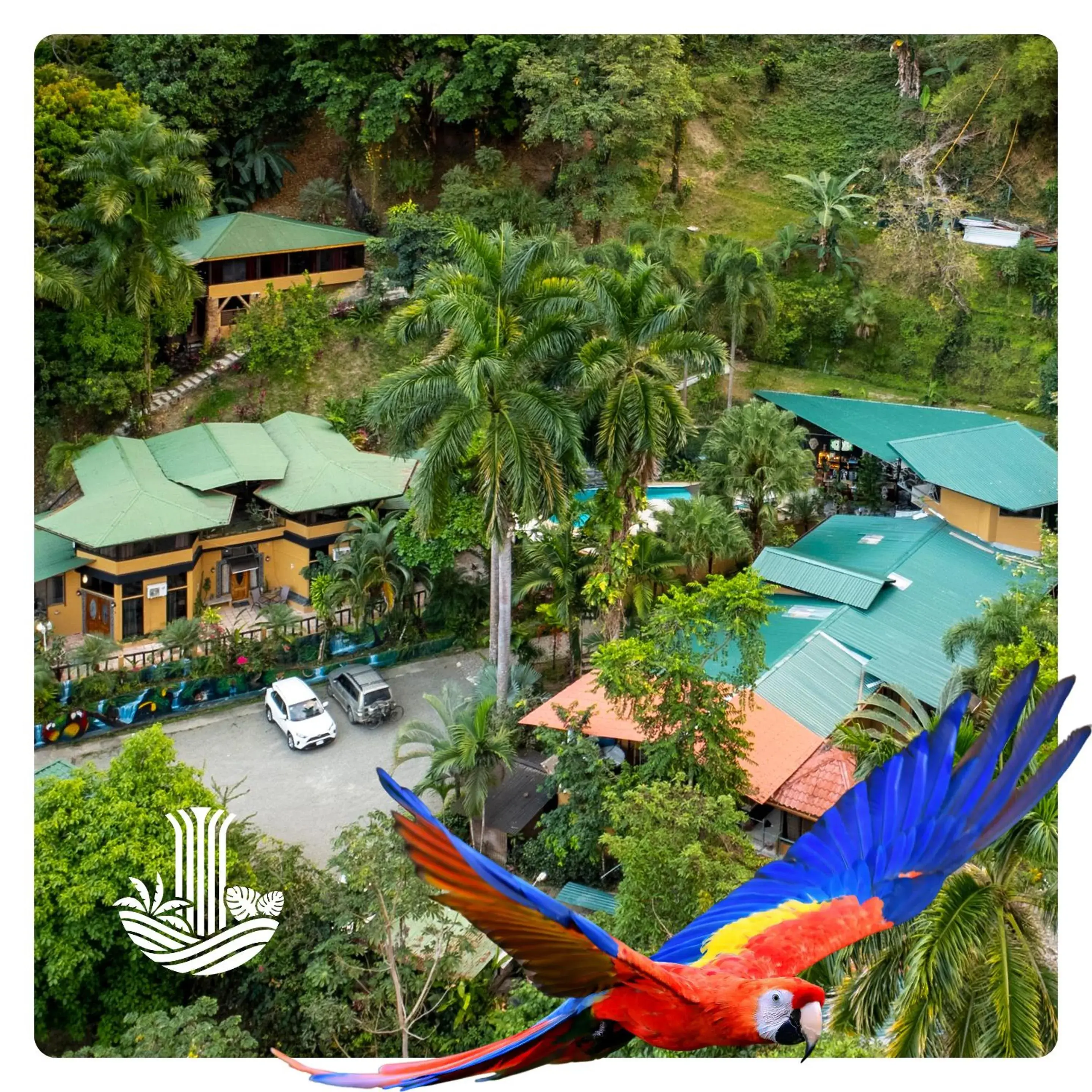 Bird's eye view in Boutique Hotel Las Cascadas Bird's eye view in Boutique Hotel Las Cascadas