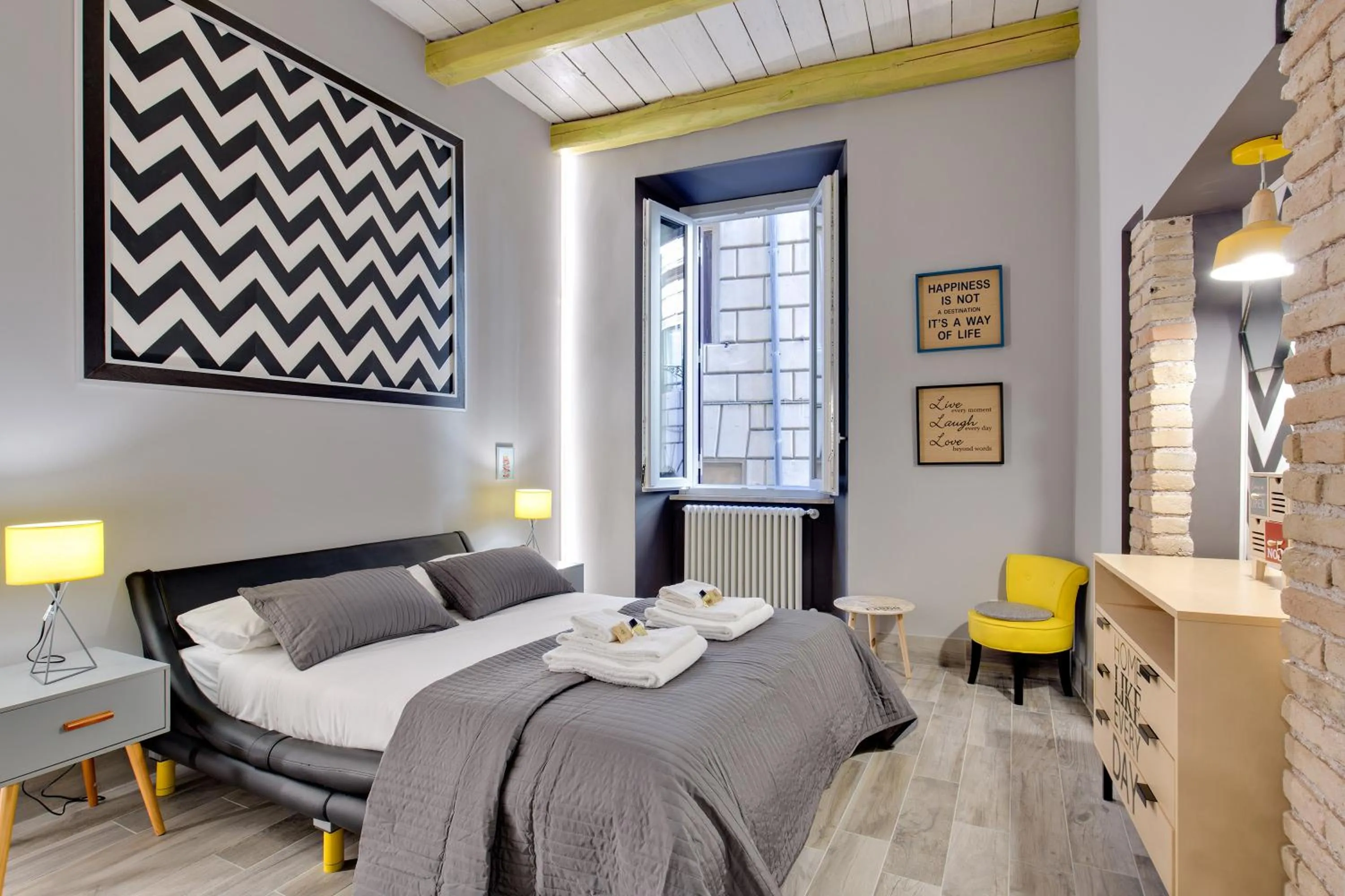 Photo of the whole room, Bed in Rome As You Feel - Design Apartment at Colosseum