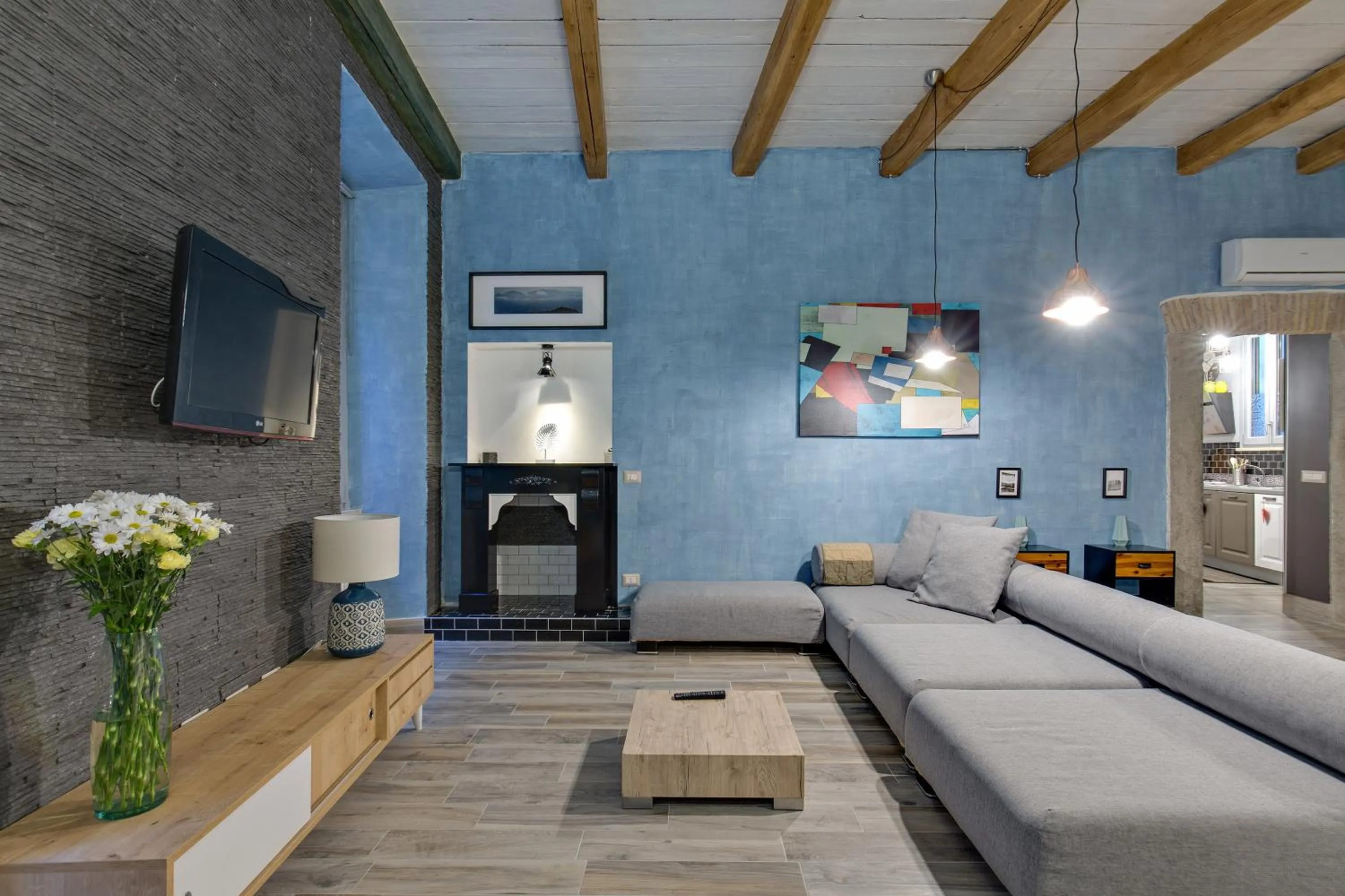 Living room, Bed in Rome As You Feel - Design Apartment at Colosseum