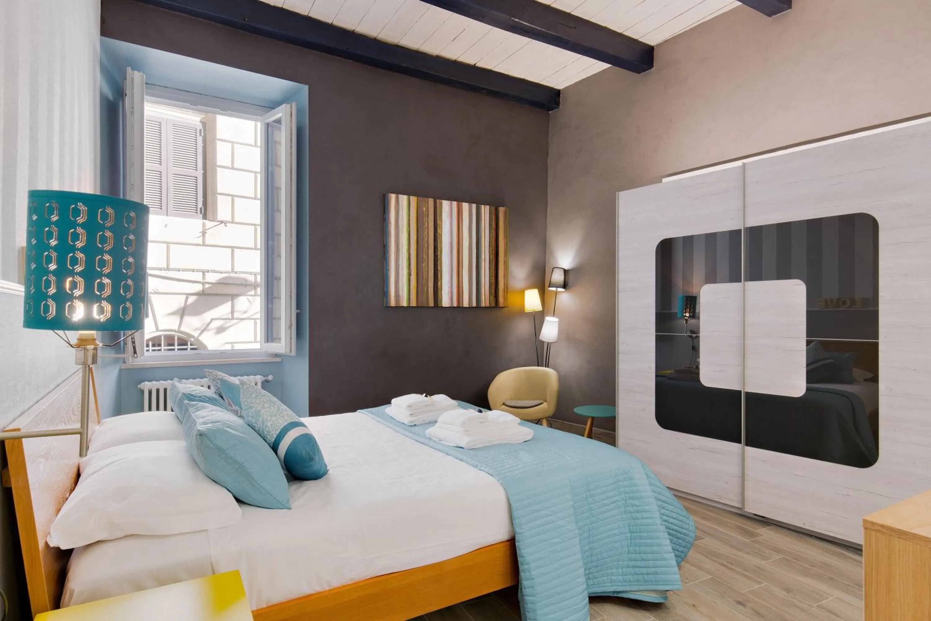 Photo of the whole room, Bed in Rome As You Feel - Design Apartment at Colosseum