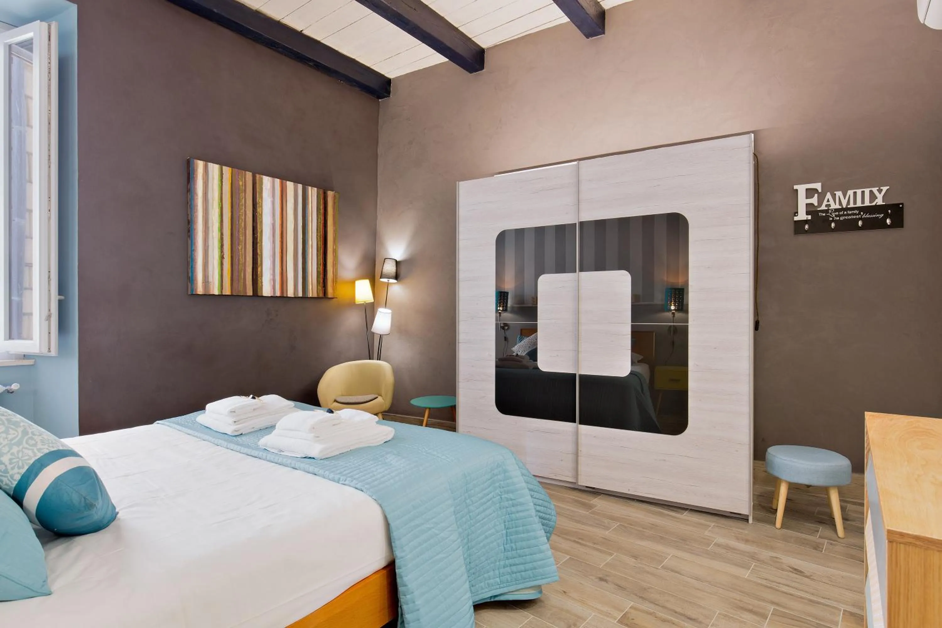 Photo of the whole room, Bed in Rome As You Feel - Design Apartment at Colosseum