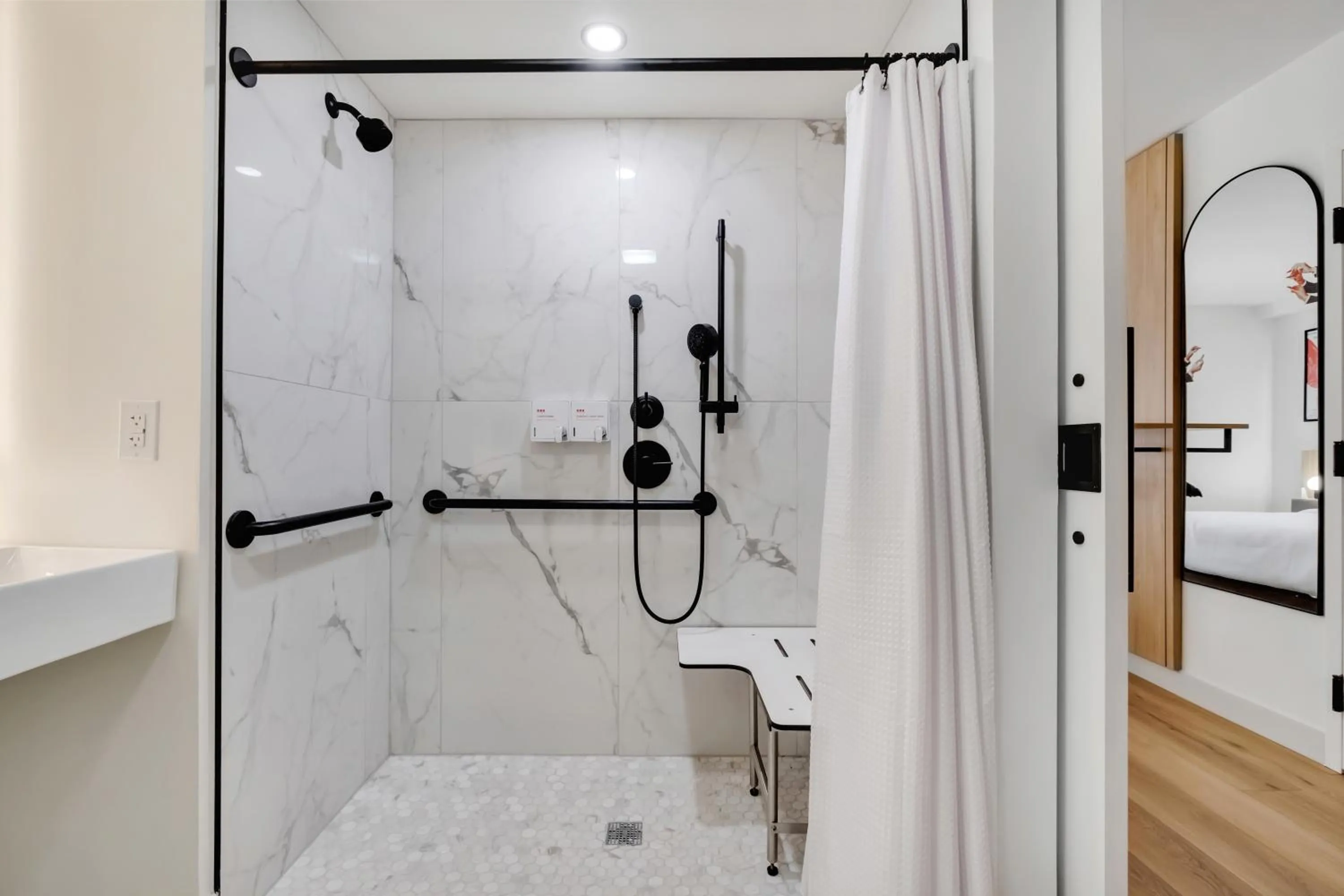 Bathroom in BOB Hotels Tallahassee - Boutique on Budget