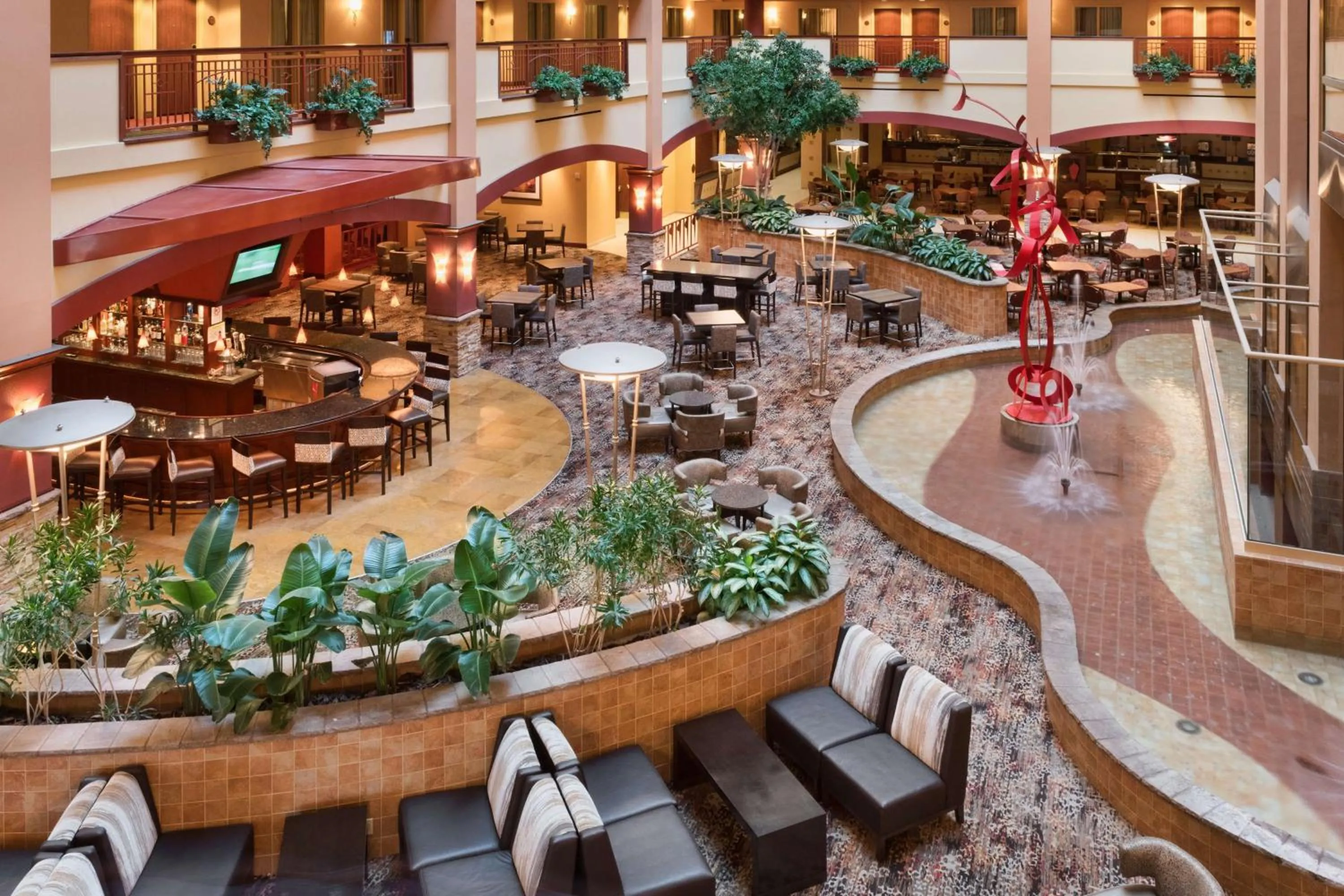 Lobby or reception in Embassy Suites Murfreesboro - Hotel & Conference Center