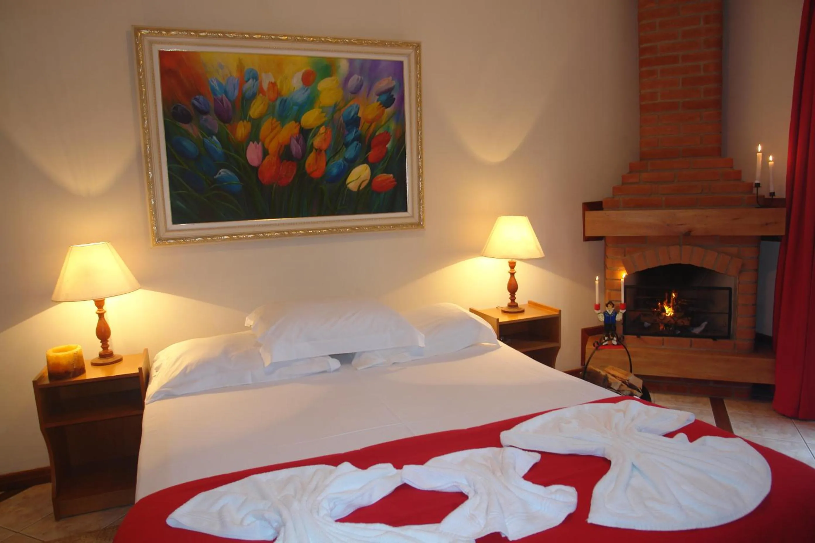 Bed in Pousada Solar das Montanhas