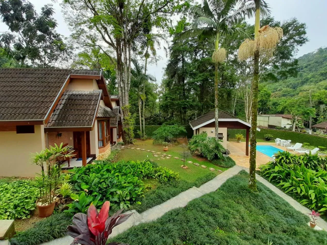 Garden view in Pousada Solar das Montanhas